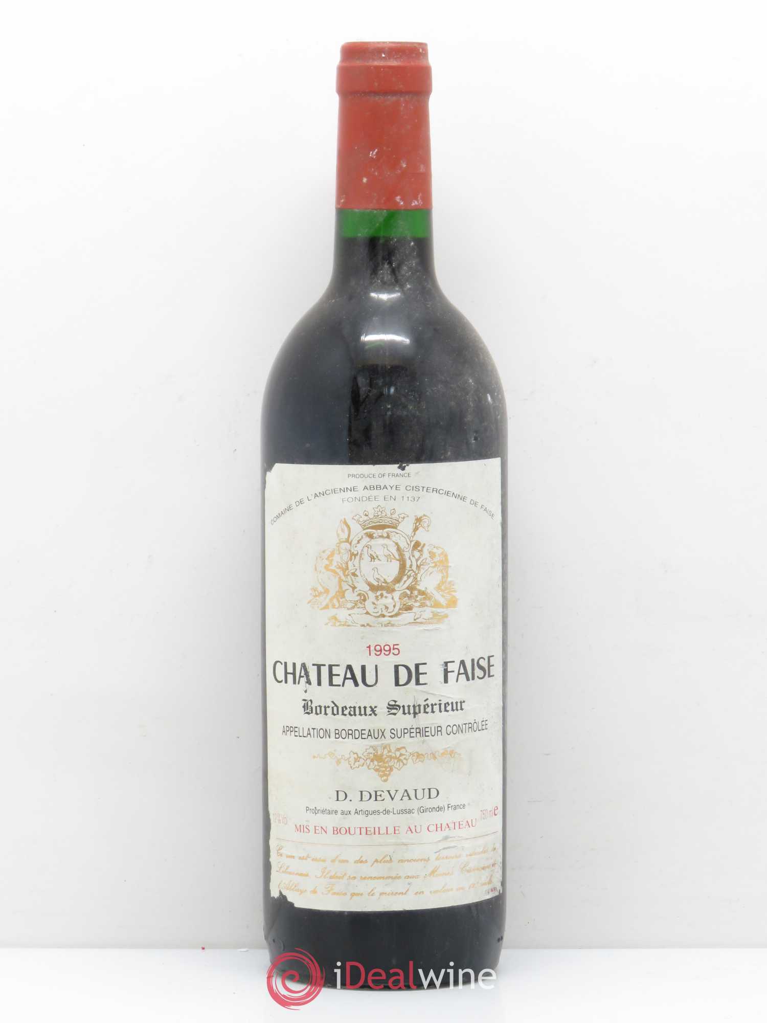Bordeaux Supérieur De Faise 1995 - Lot de 1 bouteille - 0