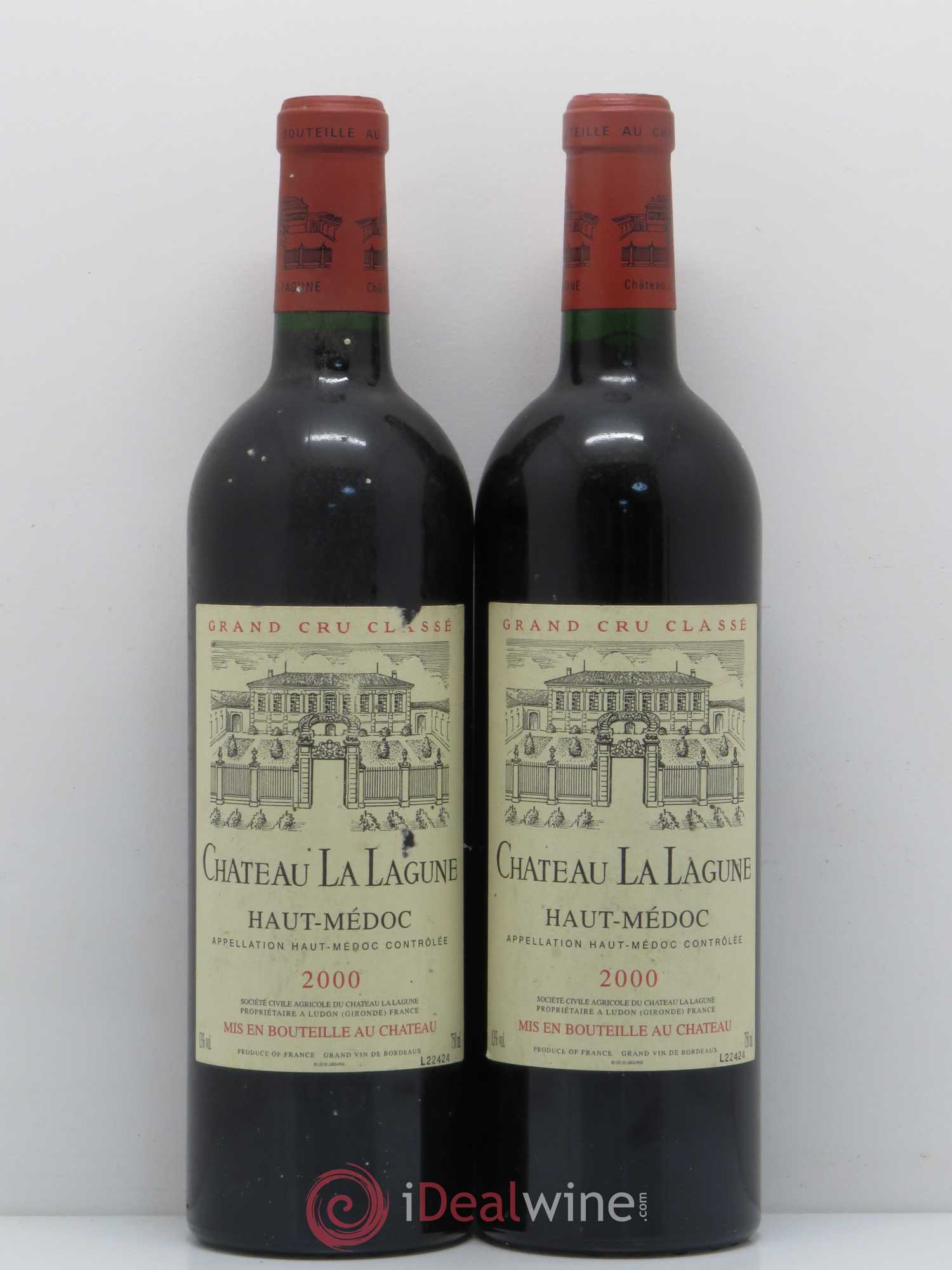 Château la Lagune 3ème Grand Cru Classé 2000 - Lot de 2 bouteilles - 0