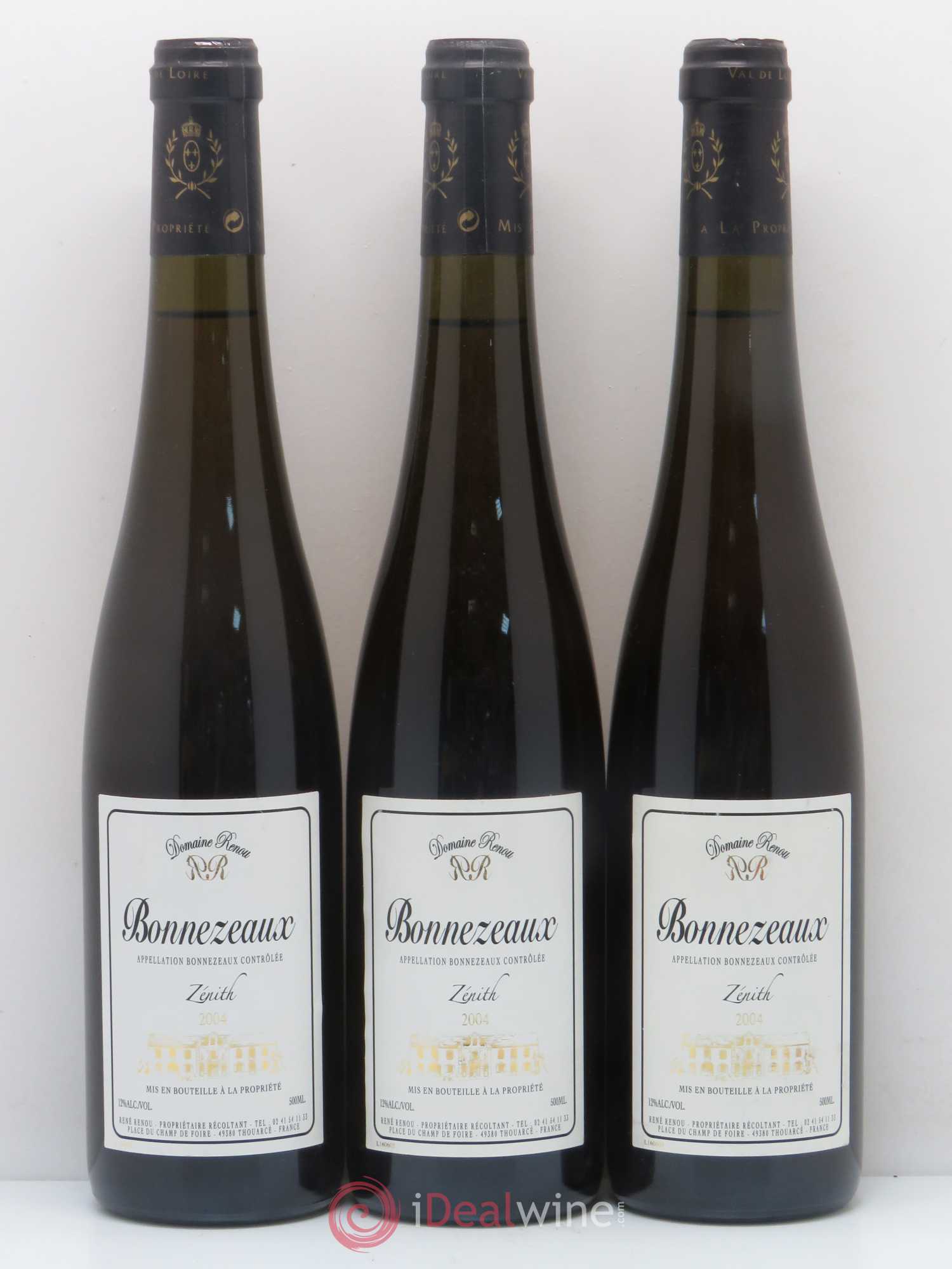 Bonnezeaux Cuvée Zénith René Renou 2004 - Posten von 3 Flaschen - 0