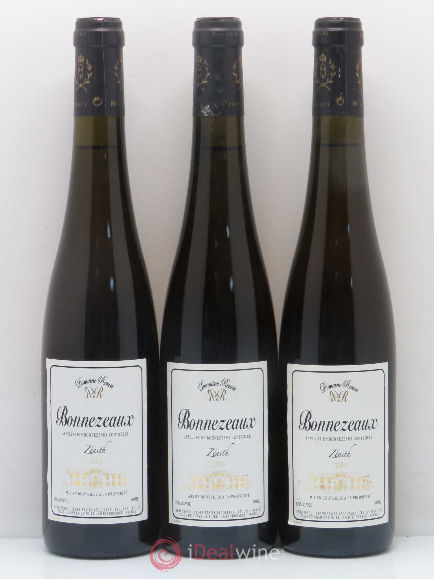 Bonnezeaux Cuvée Zénith René Renou 2004 - Lotto di 3 bottiglie - 0