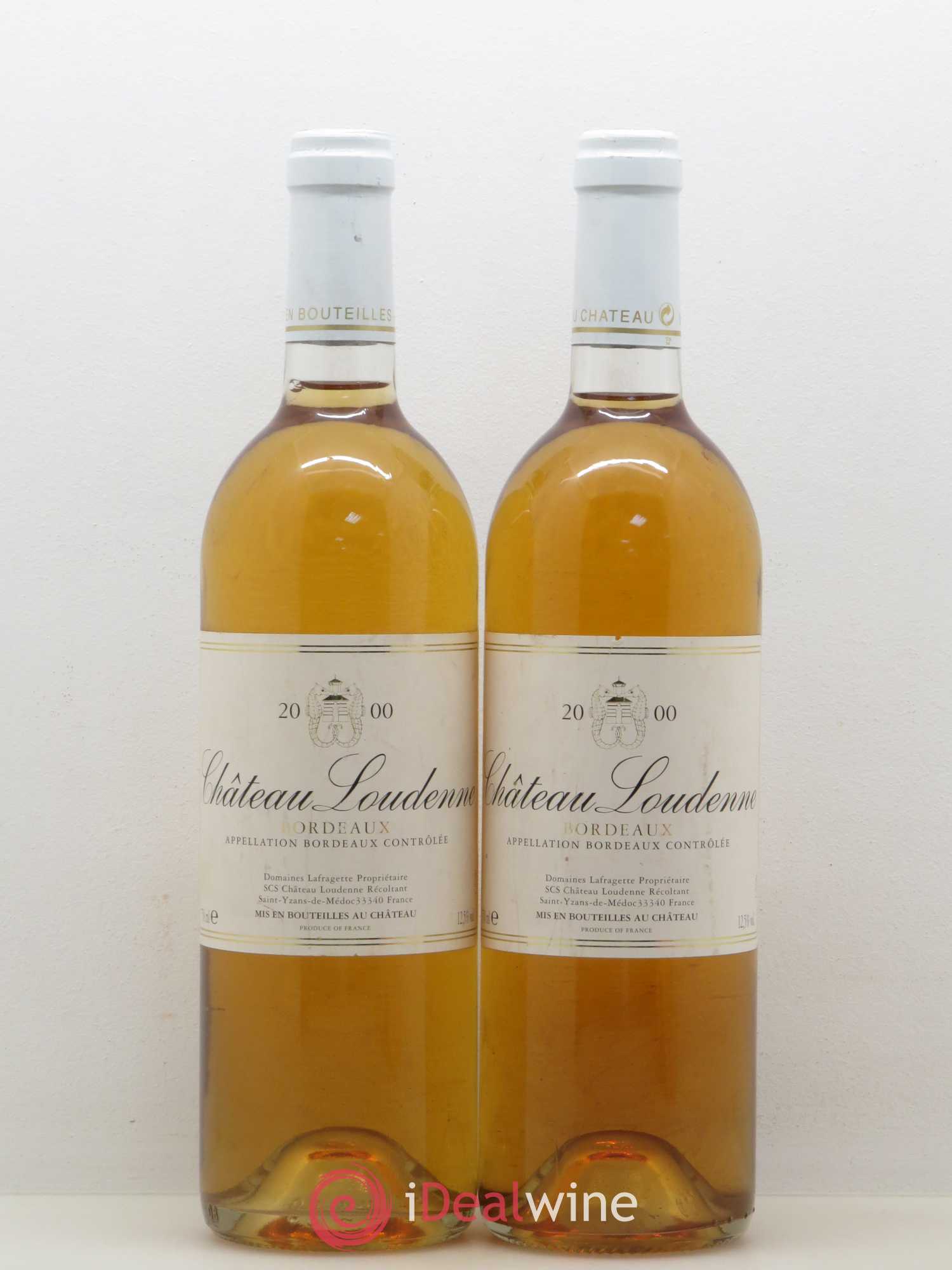 Château Loudenne Sec (sans prix de réserve) 2000 - Posten von 2 Flaschen - 0