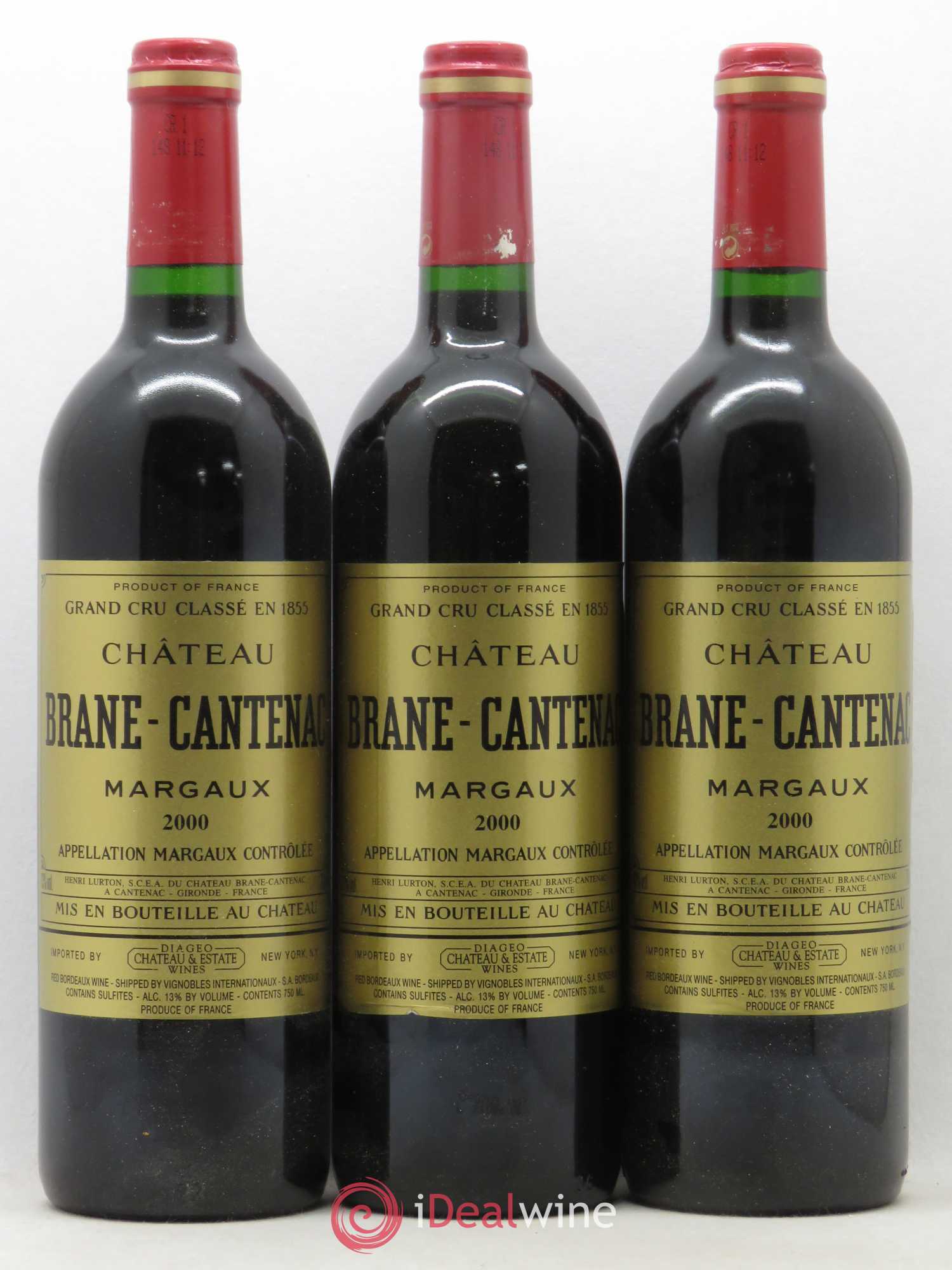 Château Brane Cantenac 2ème Grand Cru Classé 2000 - Lot de 6 bouteilles - 2
