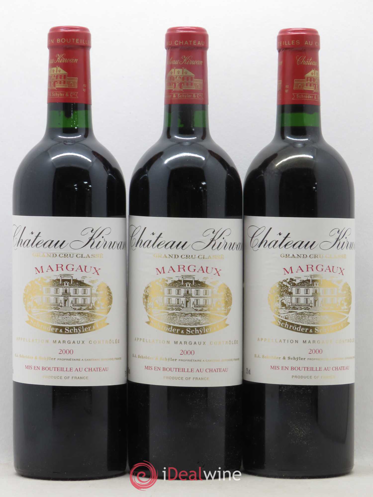 Château Kirwan 3ème Grand Cru Classé 2000 - Lot de 6 bouteilles - 1