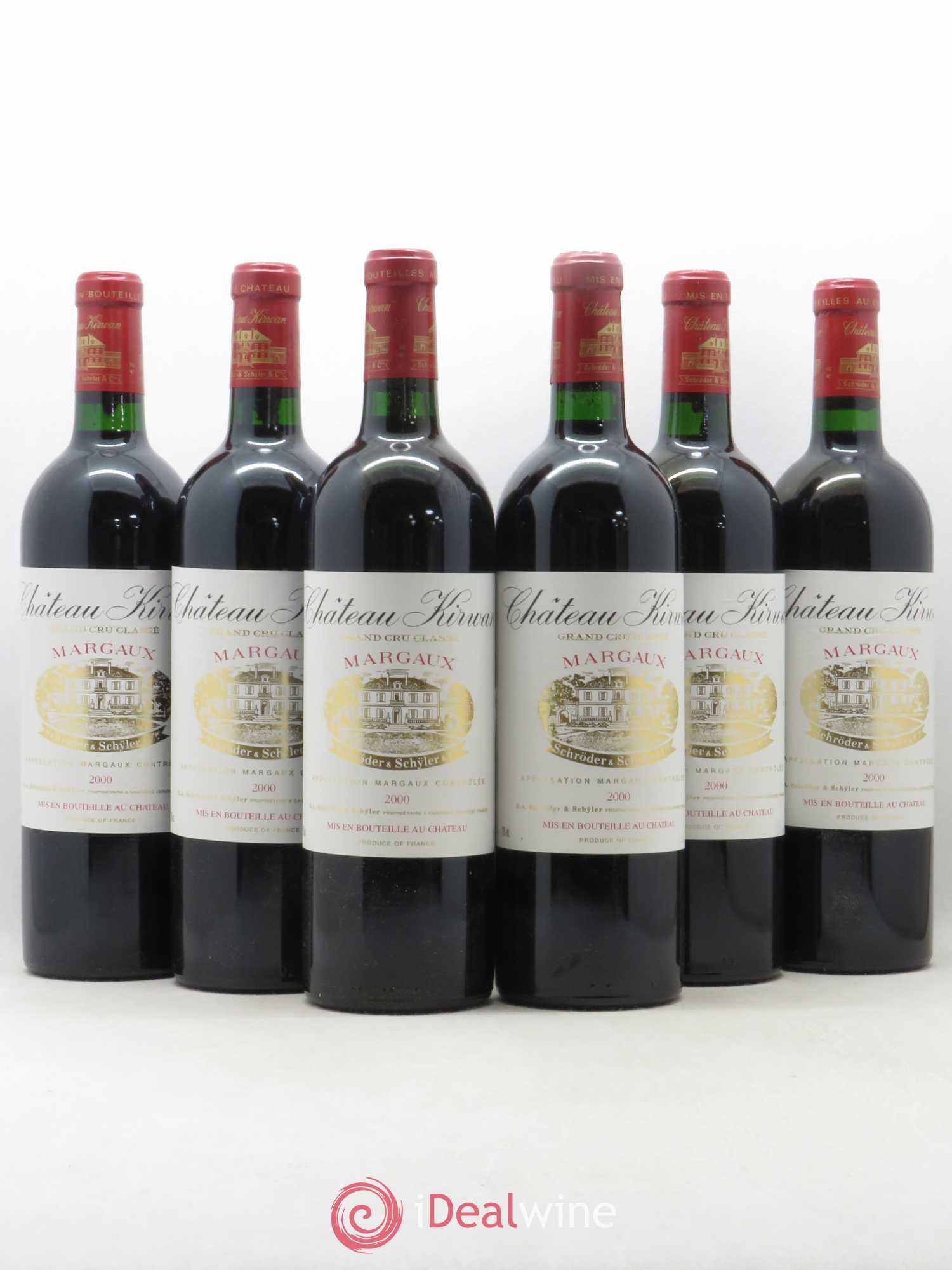 Château Kirwan 3ème Grand Cru Classé 2000 - Lot de 6 bouteilles - 0