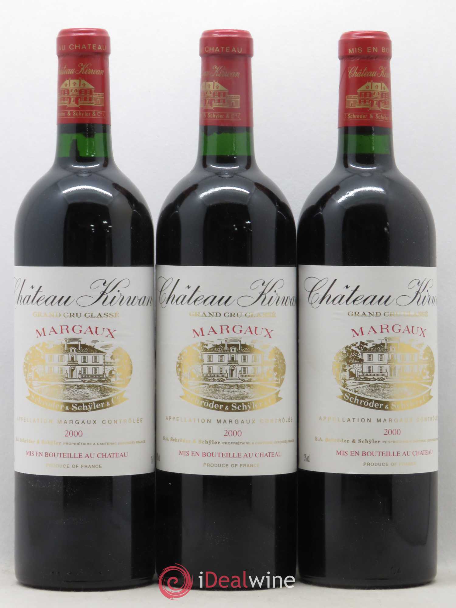 Château Kirwan 3ème Grand Cru Classé 2000 - Lot de 6 bouteilles - 1