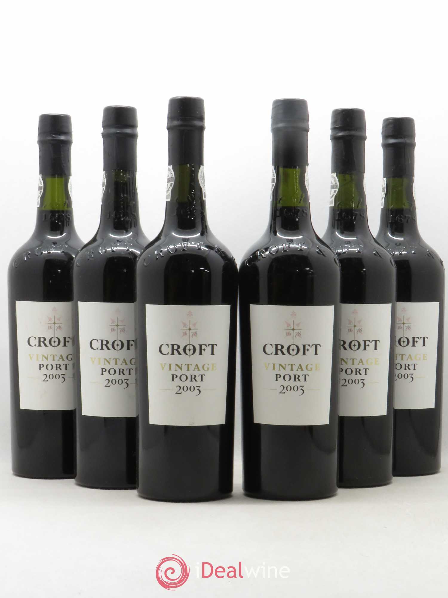Porto Croft The Fladgate Partnership 2003 - Lot de 6 bouteilles - 0