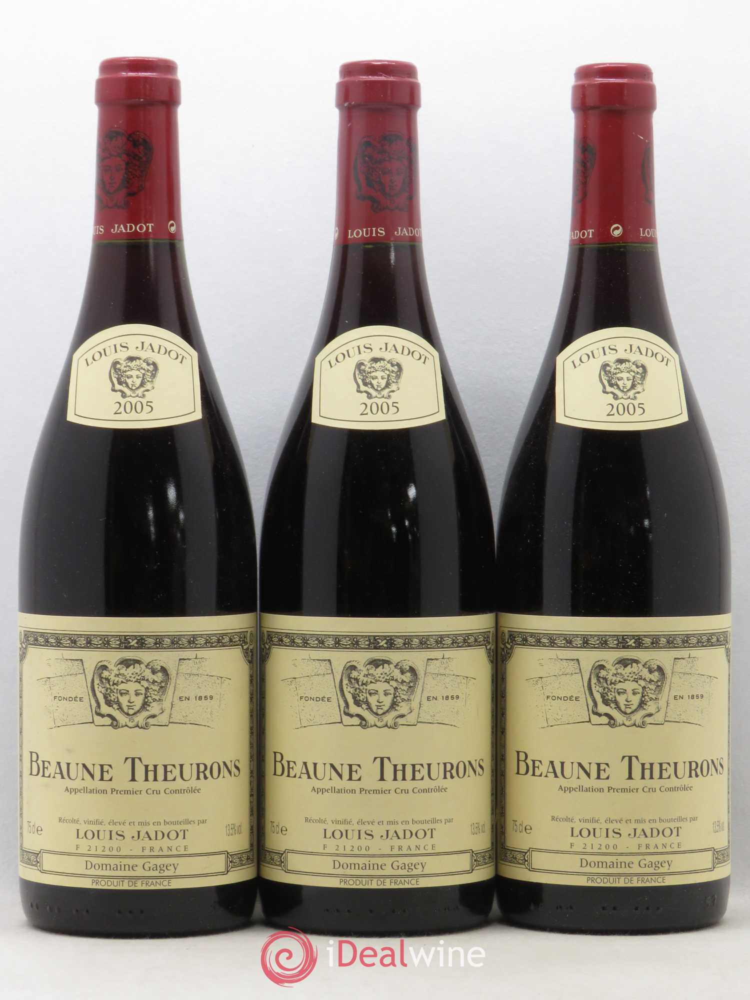 Beaune 1er Cru Theurons Maison Louis Jadot 2005 - Lot de 6 bouteilles - 2