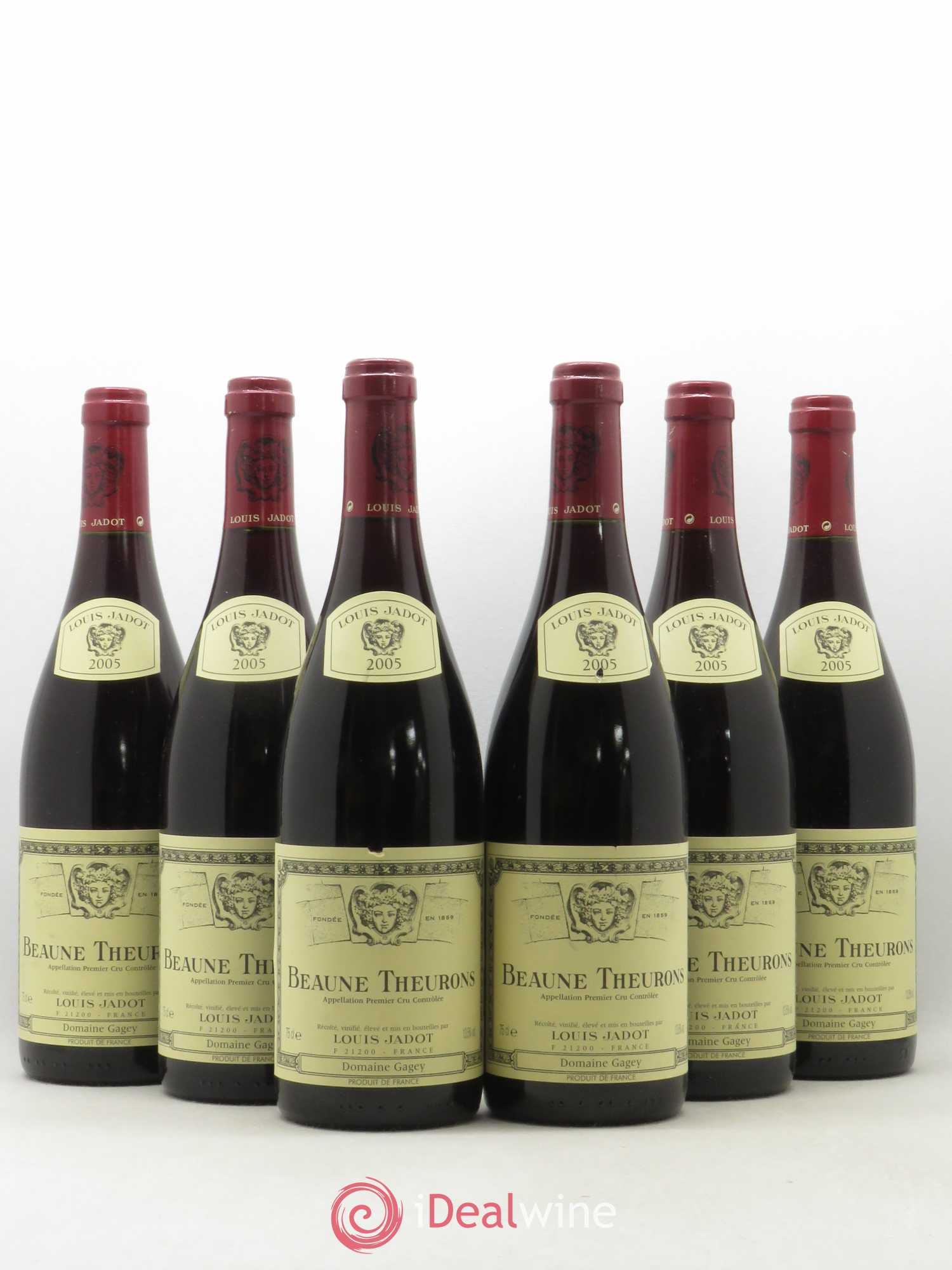 Beaune 1er Cru Theurons Maison Louis Jadot 2005 - Lot de 6 bouteilles - 0