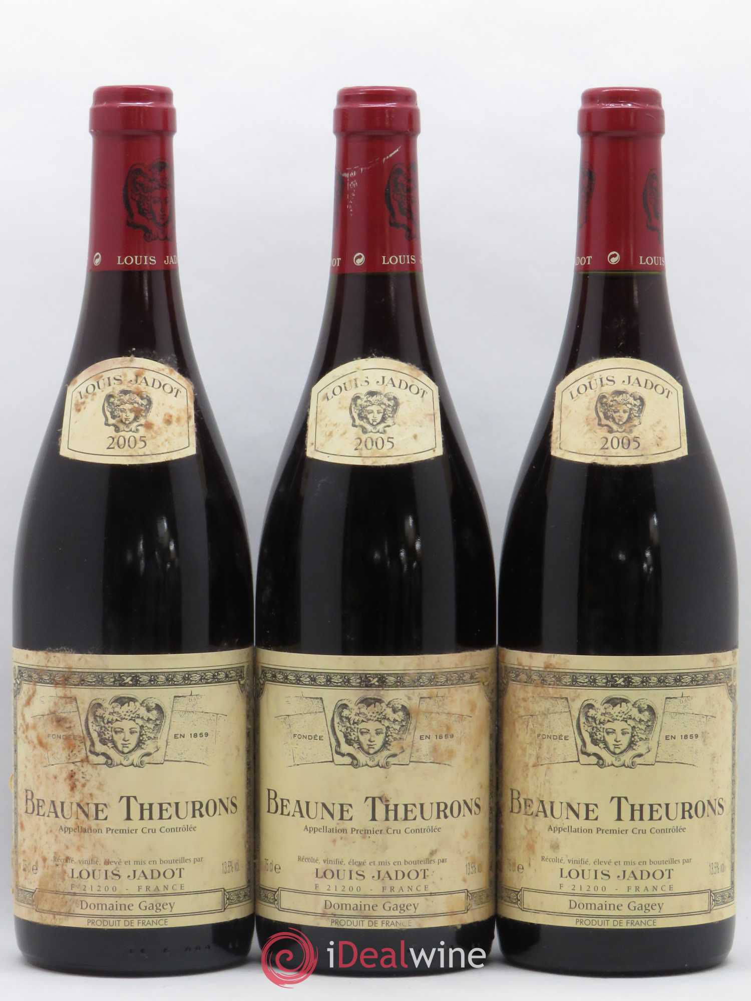Beaune 1er Cru Theurons Maison Louis Jadot 2005 - Lot de 6 bouteilles - 2