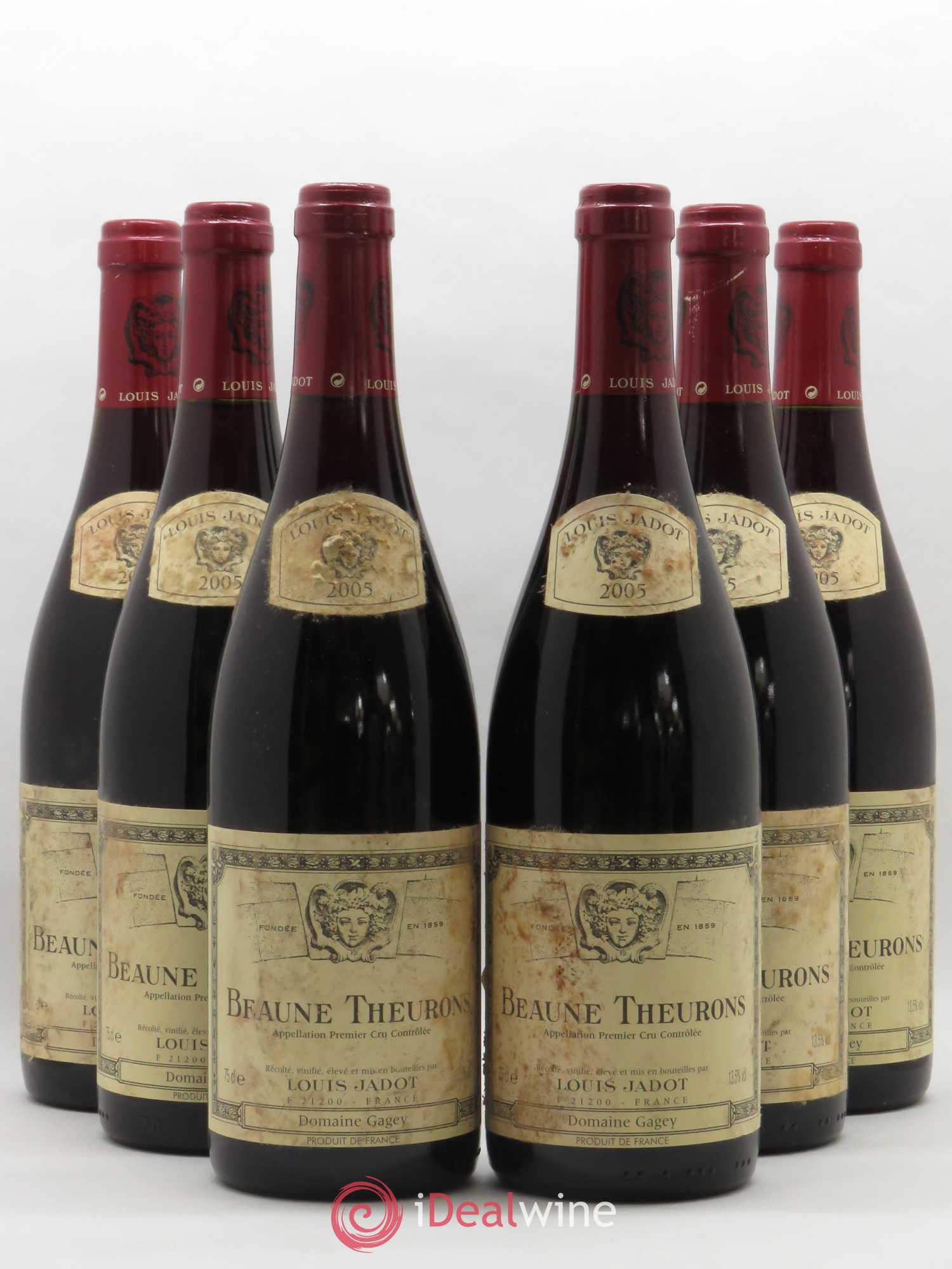 Beaune 1er Cru Theurons Maison Louis Jadot 2005 - Lot de 6 bouteilles - 0