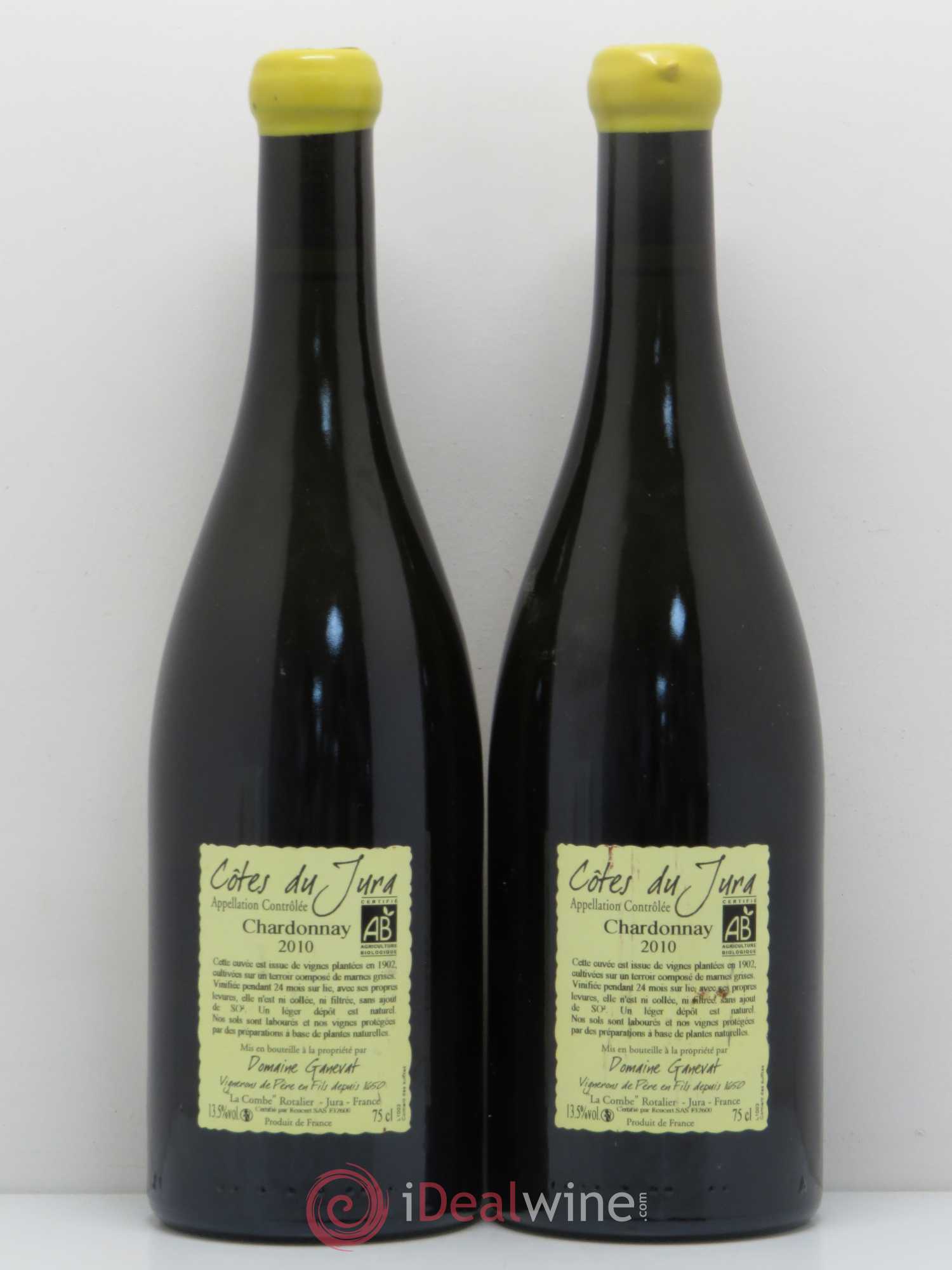 Côtes du Jura Les Chalasses Vieilles Vignes Jean-François Ganevat (Domaine) 2010 - Lot de 2 bouteilles - 1