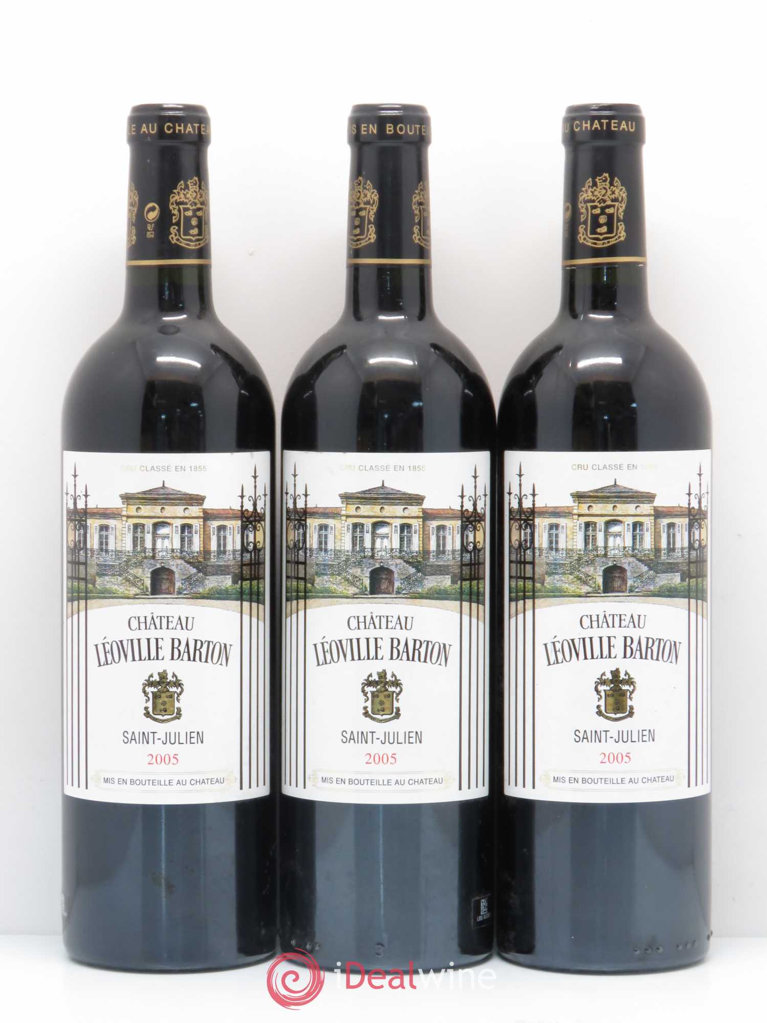 Château Léoville Barton 2ème Grand Cru Classé 2005 - Lot de 3 bouteilles - 0