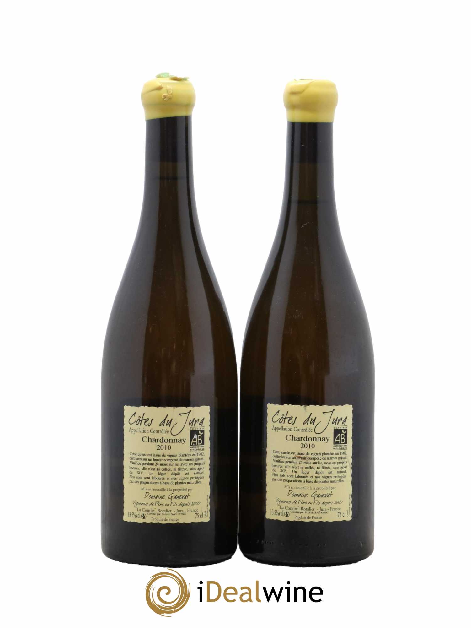 Côtes du Jura Les Chalasses Vieilles Vignes Jean-François Ganevat (Domaine) 2010 - Lot of 2 bottles - 1