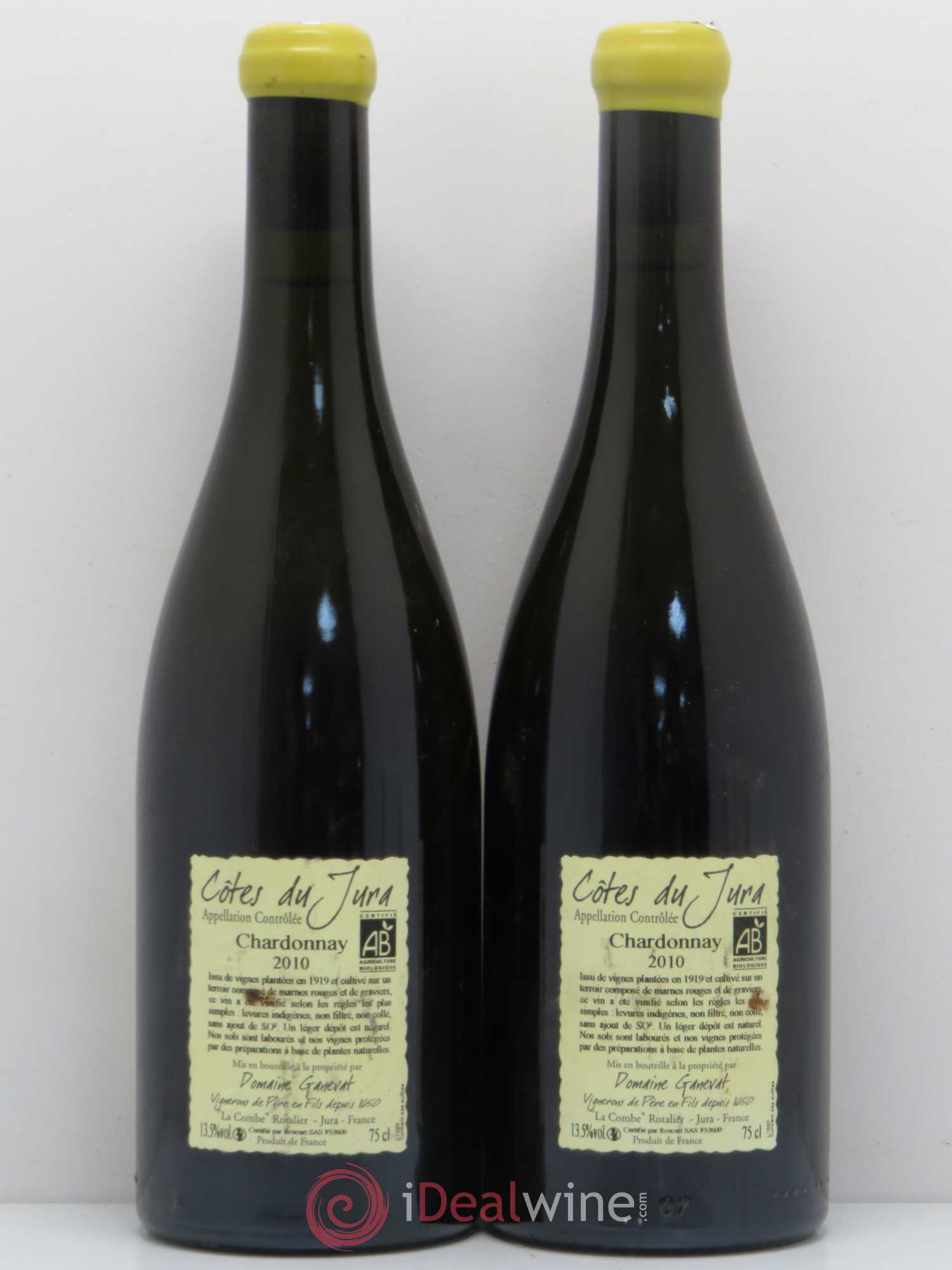 Côtes du Jura Les Grands Teppes Vieilles Vignes Jean-François Ganevat (Domaine) 2010 - Lot de 2 bouteilles - 1