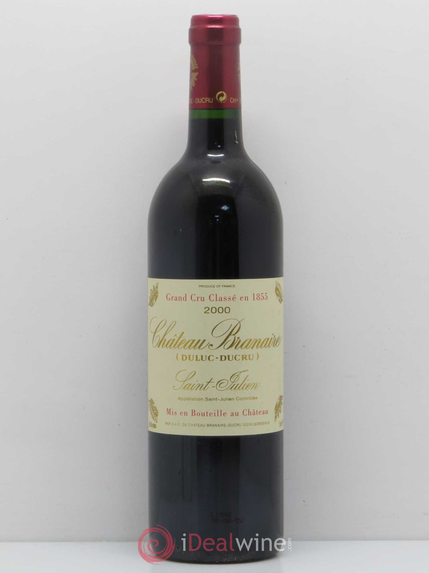 Château Branaire Ducru 4ème Grand Cru Classé 2000 - Lotto di 1 bottiglia - 0