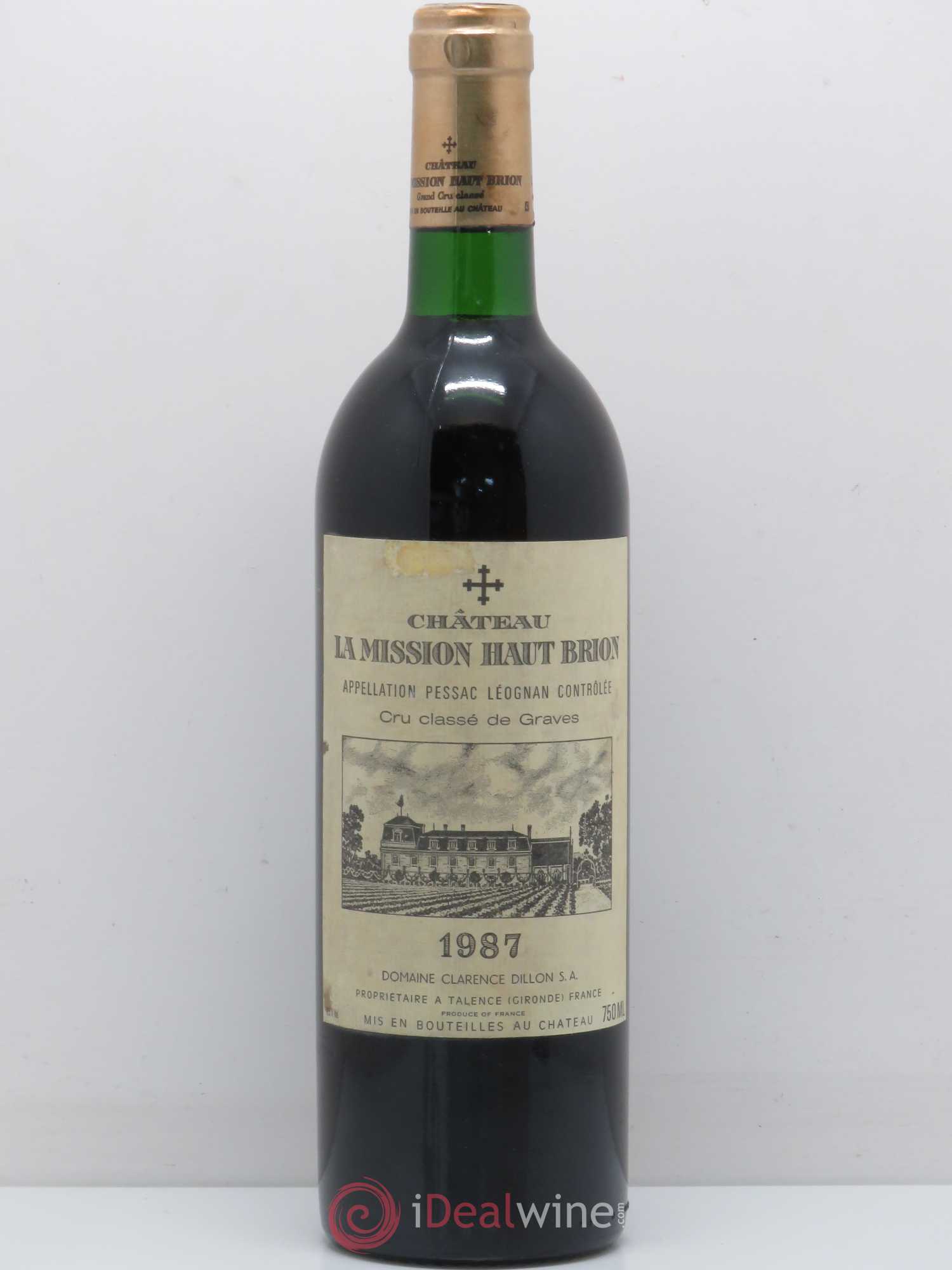 Château la Mission Haut-Brion Cru Classé de Graves 1987 - Lot de 1 bouteille - 0