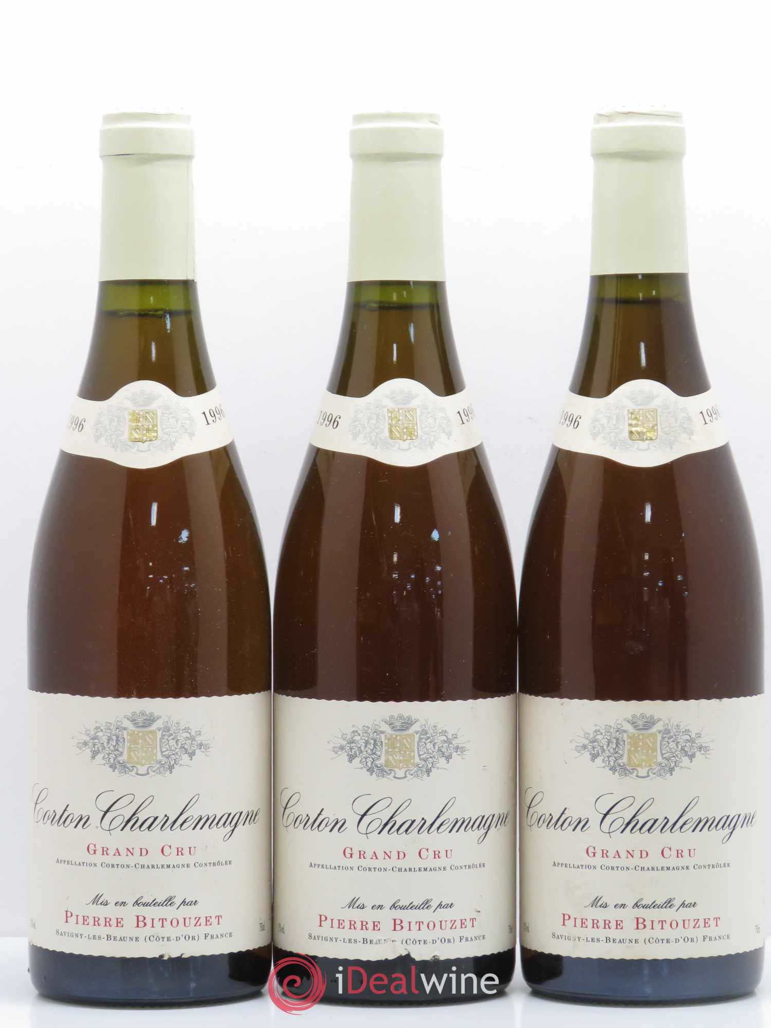 Corton-Charlemagne Grand Cru Pierre Bitouzet 1996 - Lot de 3 bouteilles - 0