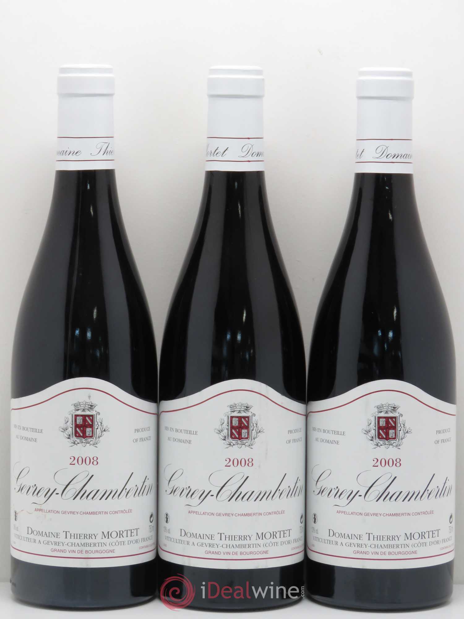 Gevrey-Chambertin Denis Mortet (Domaine) 2008 - Lot de 3 bouteilles - 0