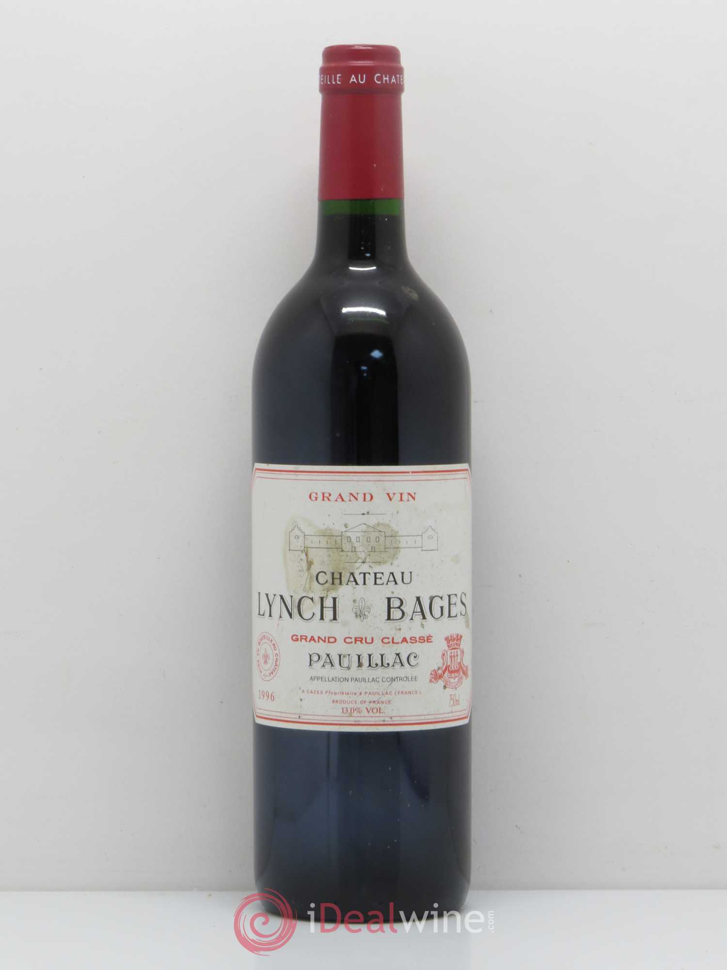 Château Lynch Bages 5ème Grand Cru Classé 1996 - Lot de 1 bouteille - 0