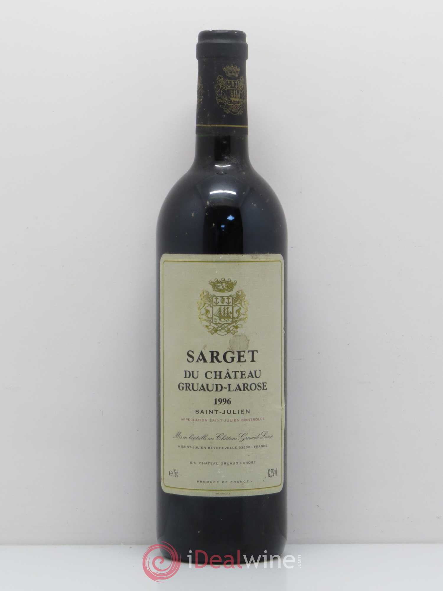 Sarget de Gruaud Larose Second Vin 1996 - Lot de 1 bouteille - 0