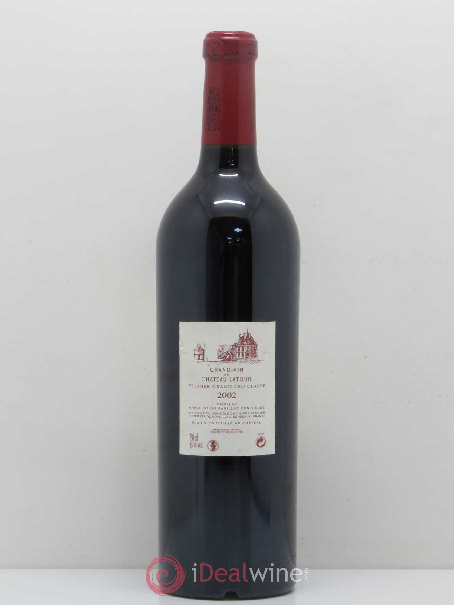 Château Latour 1er Grand Cru Classé 2002 - Lot de 1 bouteille - 1