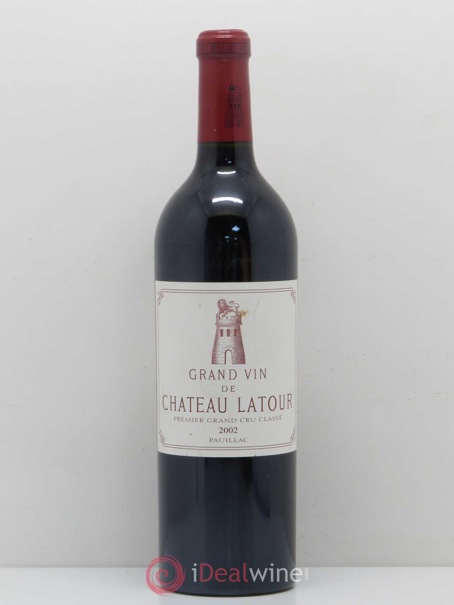 Château Latour 1er Grand Cru Classé 2002 - Lot de 1 bouteille - 0