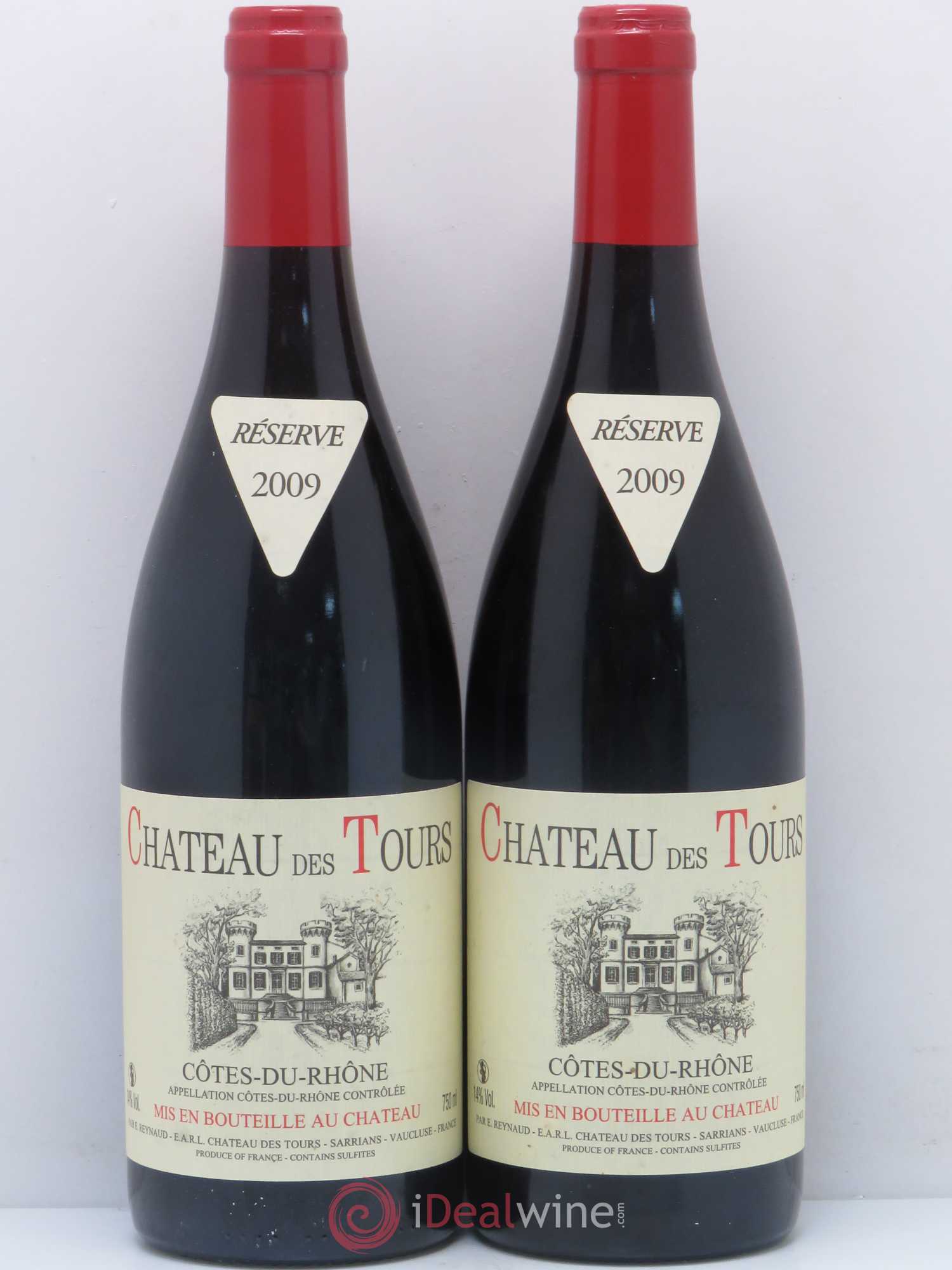 Côtes-du-Rhône Château des Tours Emmanuel Reynaud 2009 - Lot de 2 bouteilles - 0