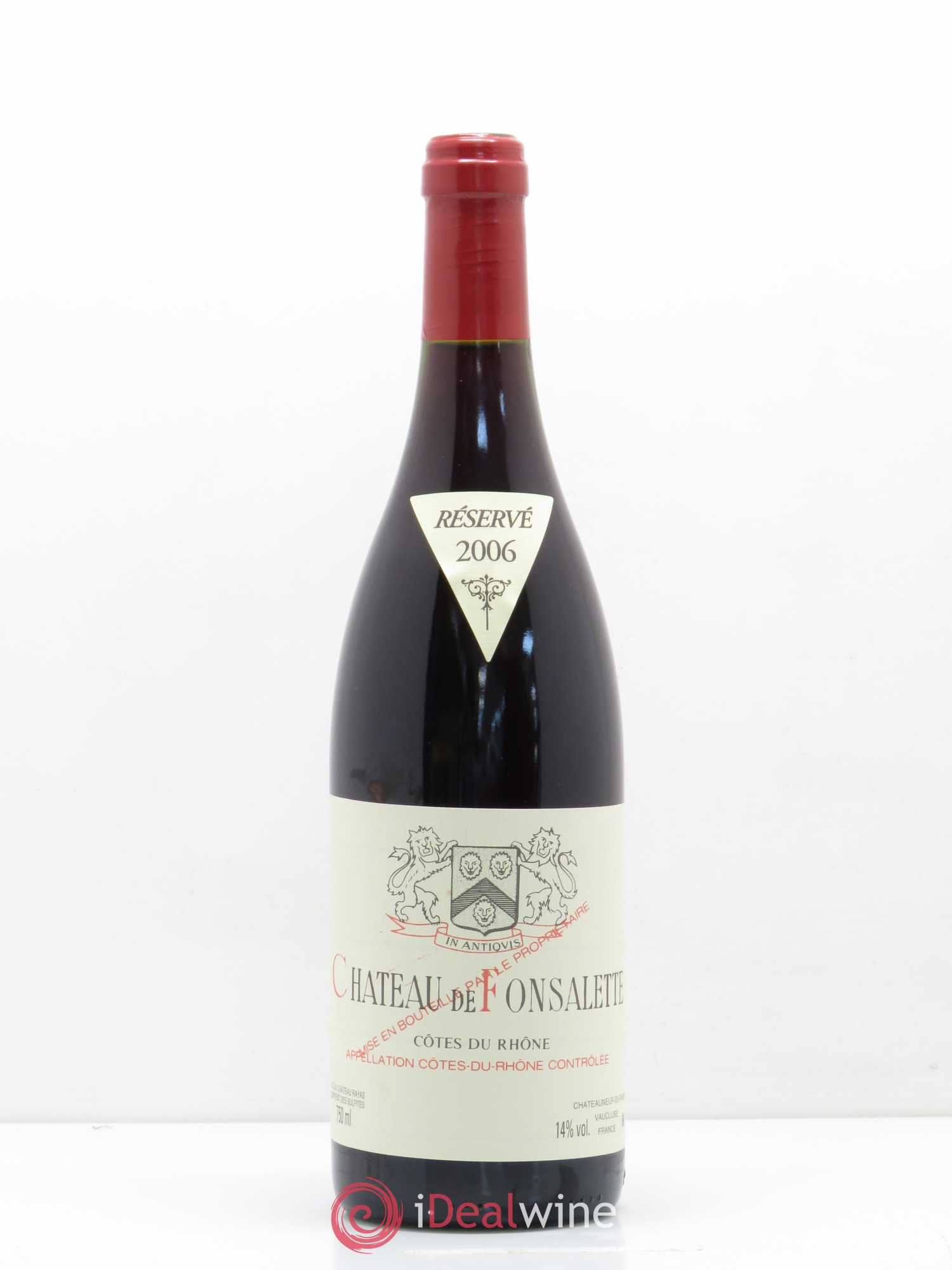 Côtes-du-Rhône Château de Fonsalette Emmanuel Reynaud 2006 - Lot de 1 bouteille - 0