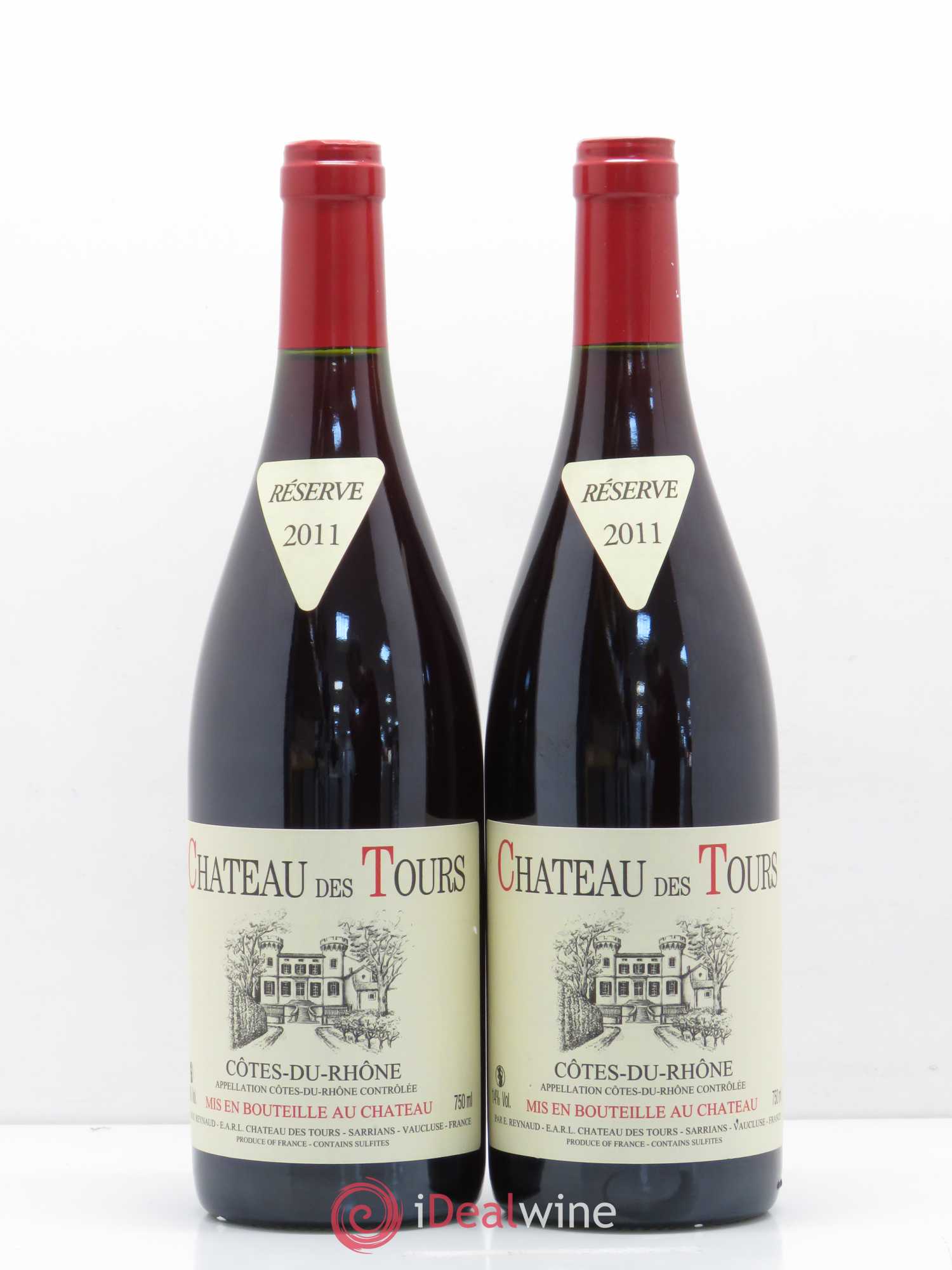 Côtes-du-Rhône Château des Tours Emmanuel Reynaud 2011 - Lot de 2 bouteilles - 0
