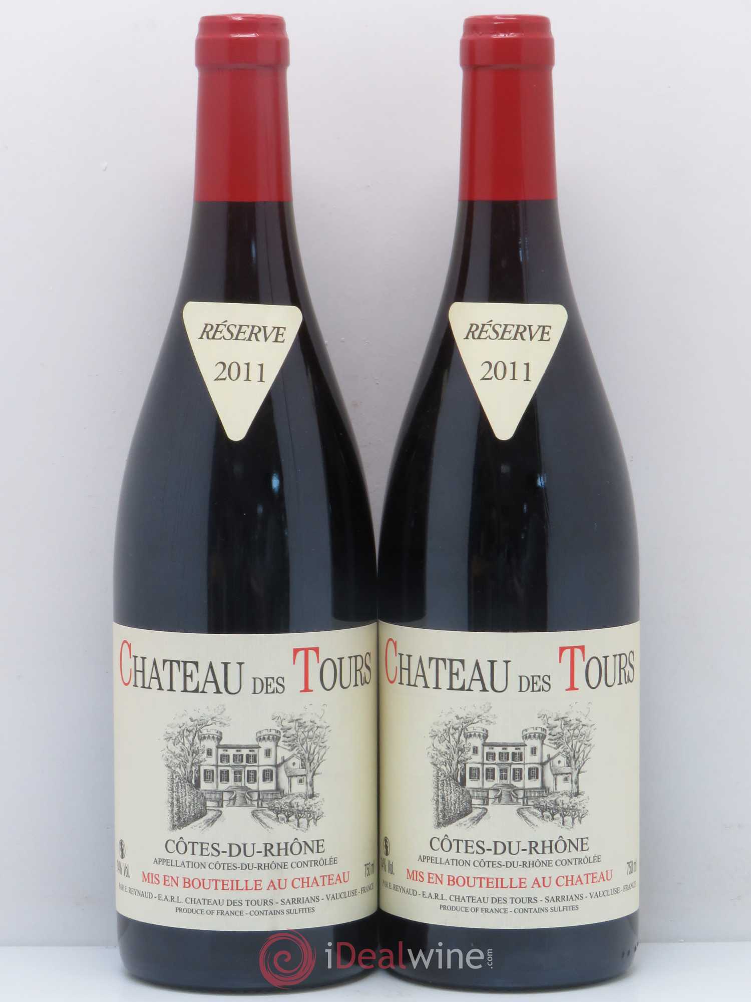 Côtes-du-Rhône Château des Tours Emmanuel Reynaud 2011 - Lot de 2 bouteilles - 0