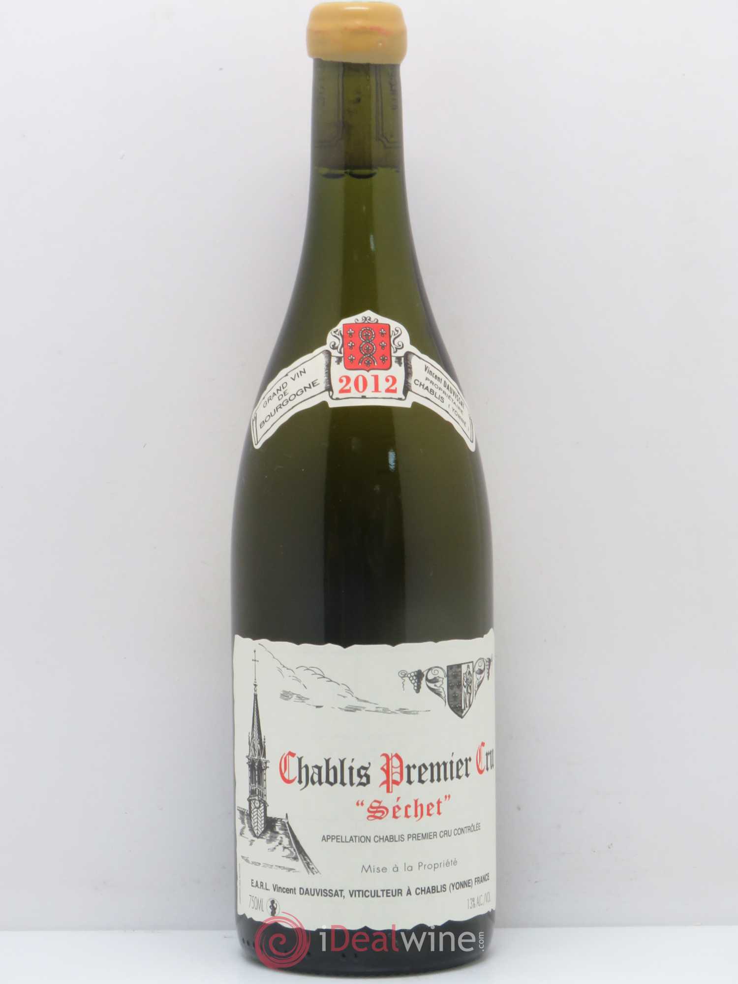 Chablis 1er Cru Séchet Vincent Dauvissat (Domaine) 2012 - Lot de 1 bouteille - 0
