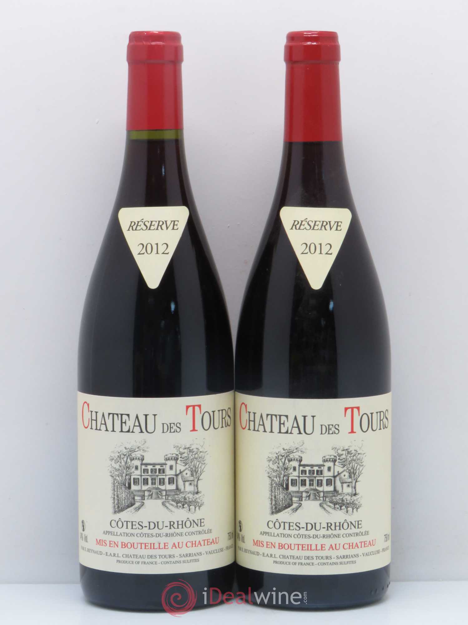 Côtes-du-Rhône Château des Tours Emmanuel Reynaud 2012 - Lot de 2 bouteilles - 0