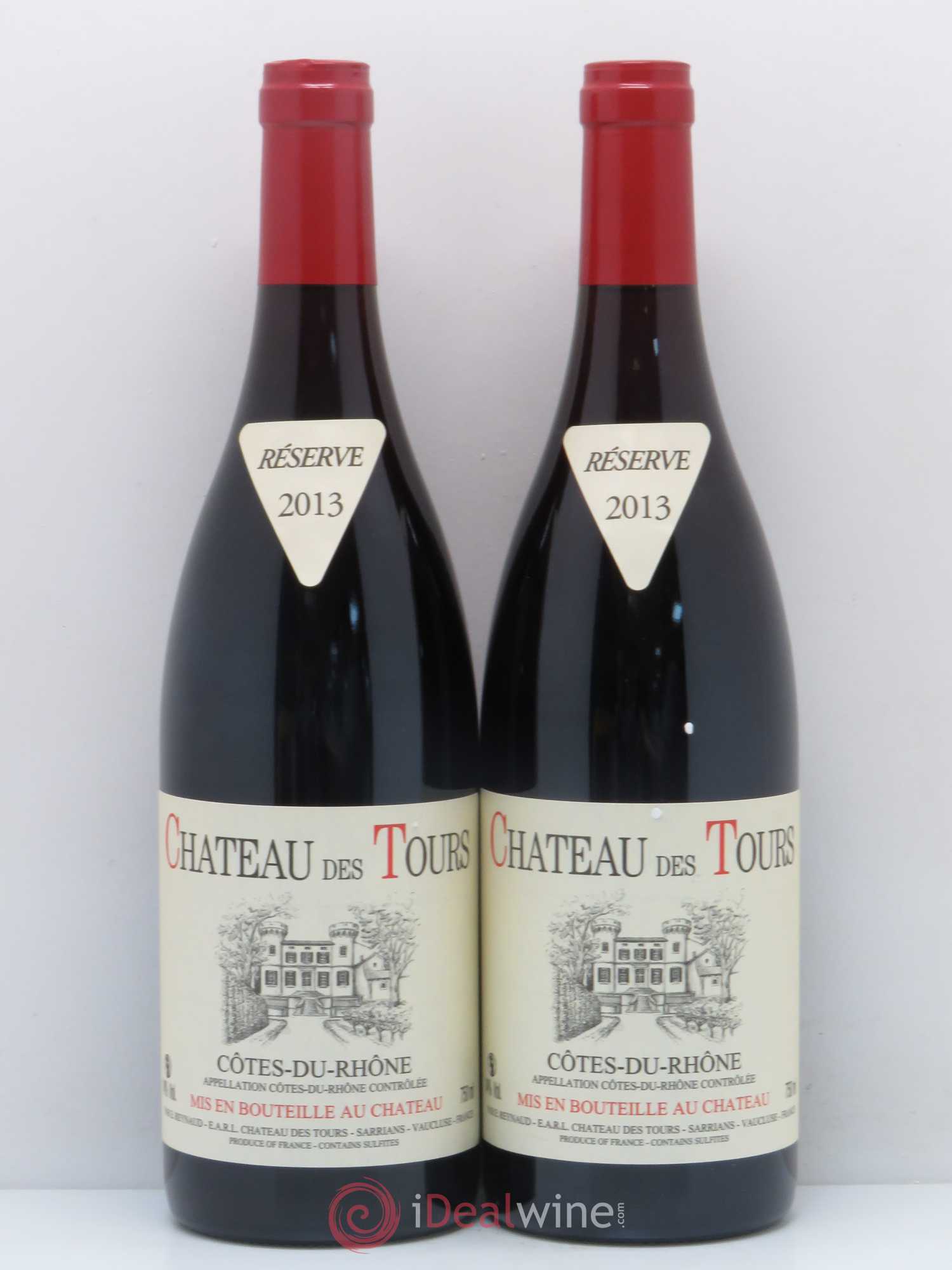 Côtes-du-Rhône Château des Tours Emmanuel Reynaud 2013 - Lot de 2 bouteilles - 0