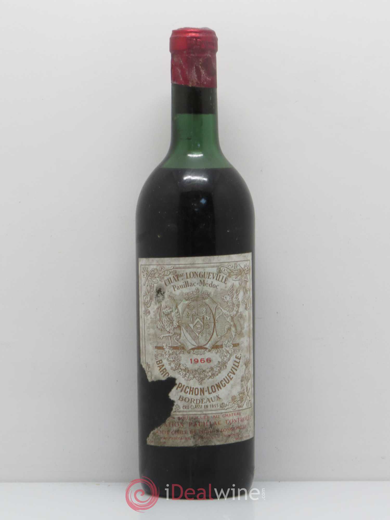 Pichon Longueville Baron 2ème Grand Cru Classé 1966 - Lot de 1 bouteille - 0