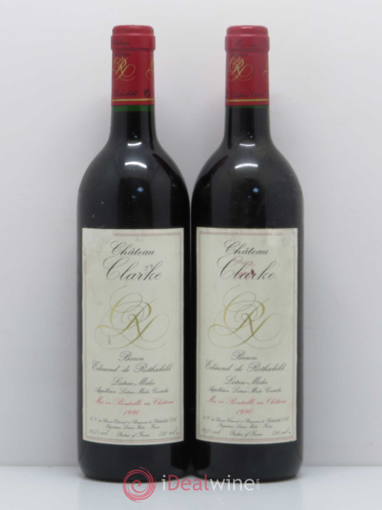 Château Clarke 1990 - Lot de 2 bouteilles - 0
