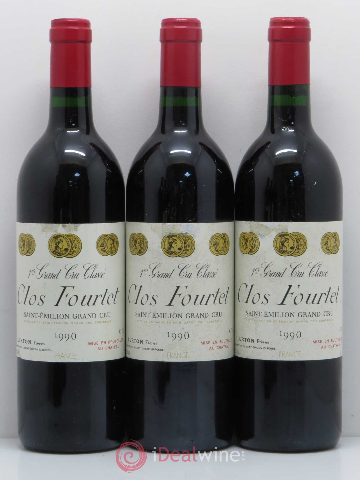 Clos Fourtet 1er Grand Cru Classé B 1990 - Lot de 6 bouteilles - 1