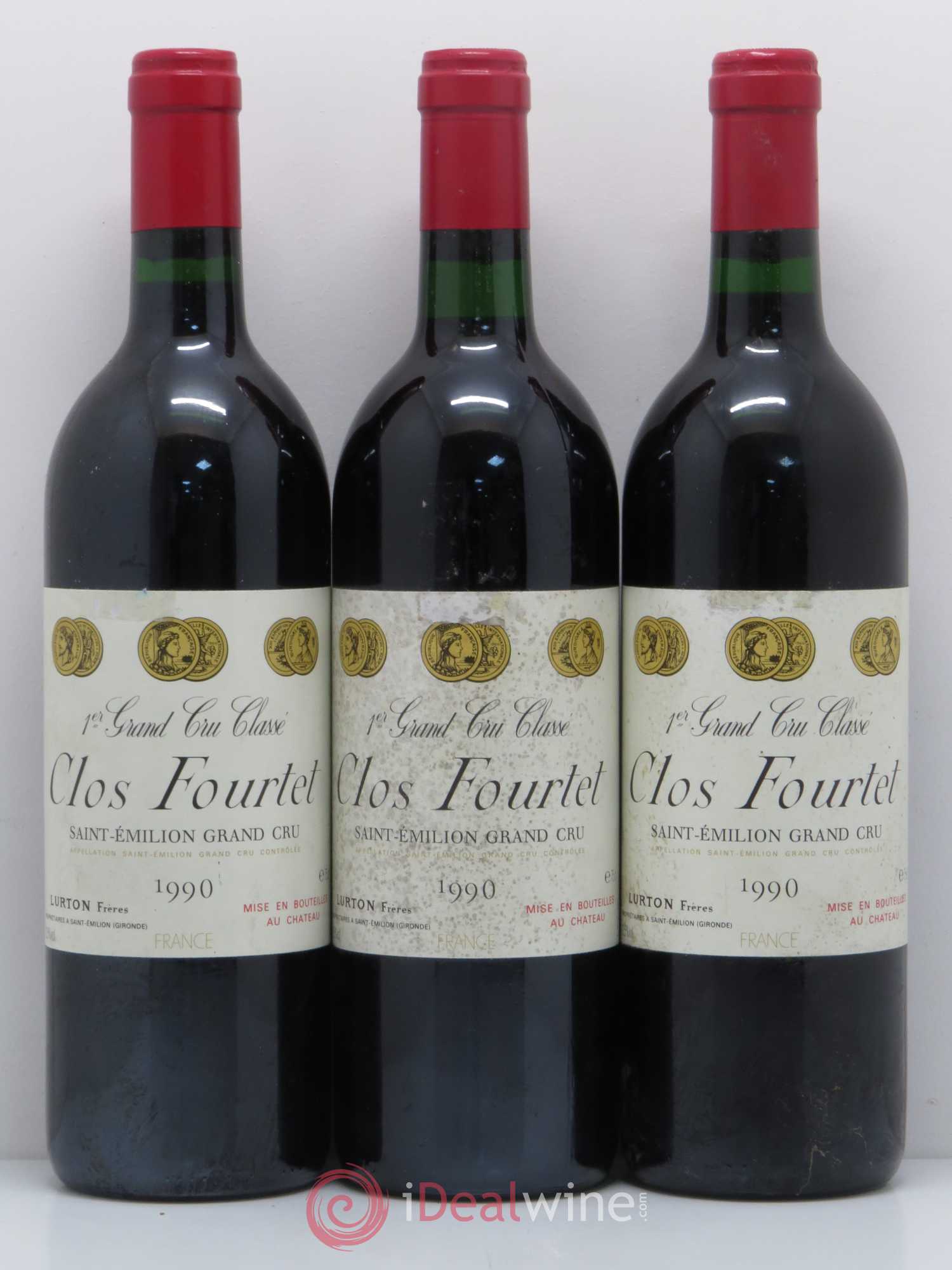 Clos Fourtet 1er Grand Cru Classé B 1990 - Lot de 6 bouteilles - 2