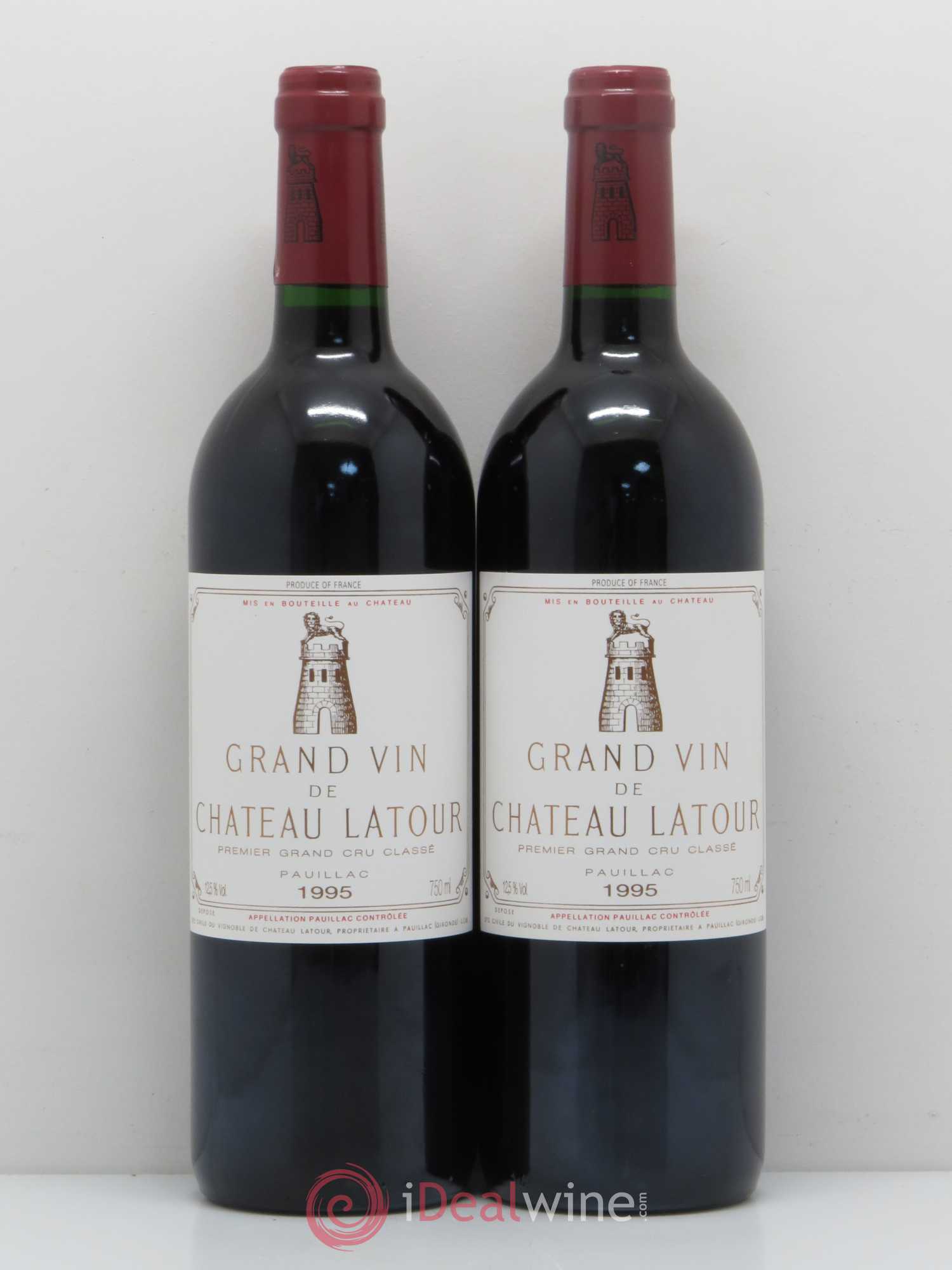 Château Latour 1er Grand Cru Classé 1995 - Lot de 2 bouteilles - 0