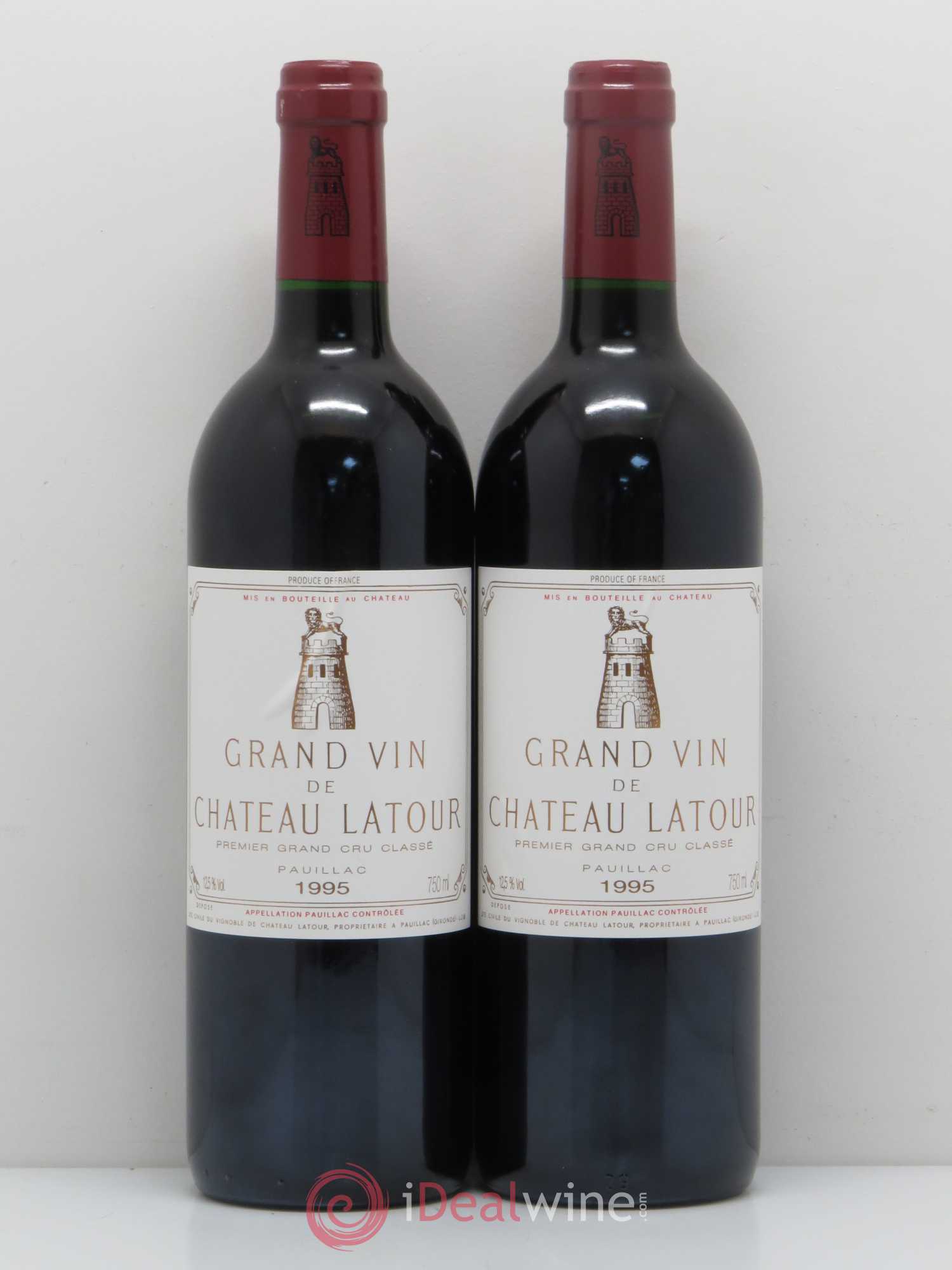 Château Latour 1er Grand Cru Classé 1995 - Lot de 2 bouteilles - 0