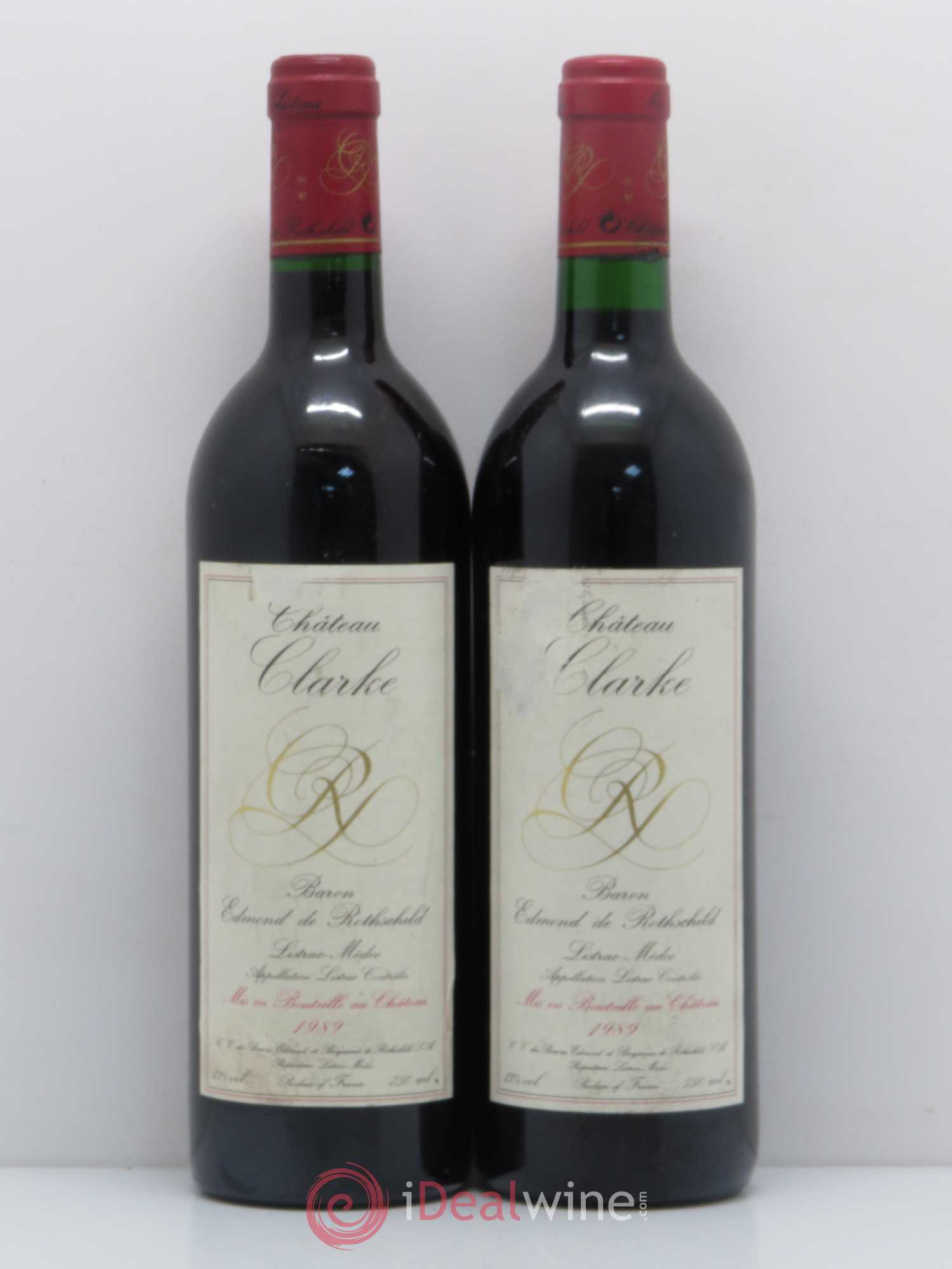 Château Clarke 1989 - Lot de 2 bouteilles - 0