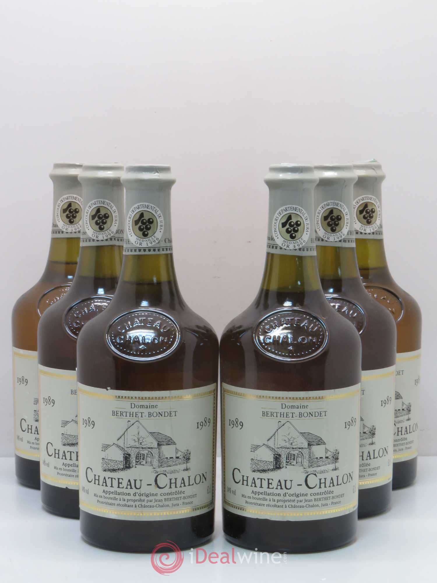 Château-Chalon Berthet-Bondet 1989 - Lot de 6 bouteilles - 0