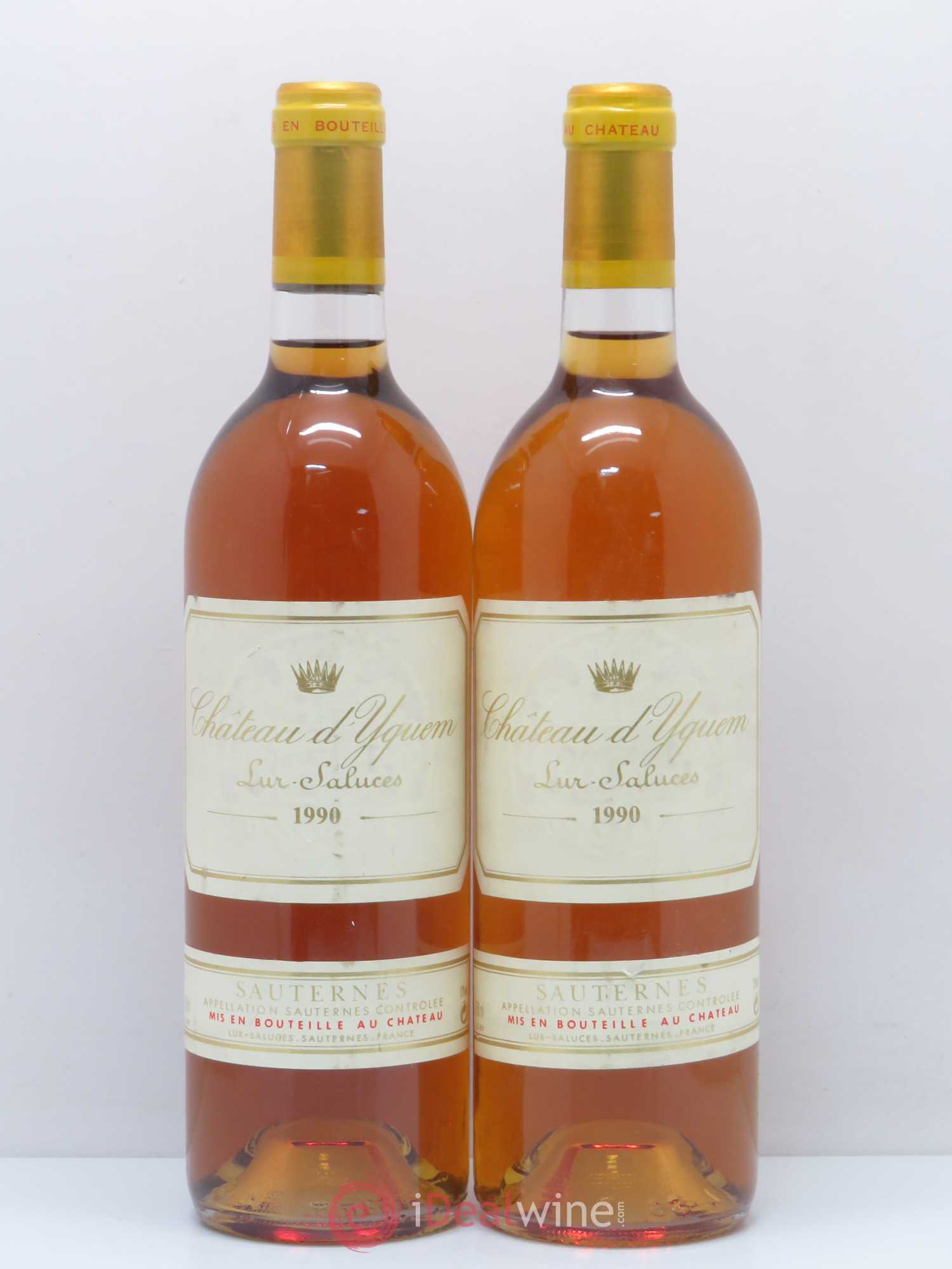 Château d' Yquem 1er Cru Classé Supérieur 1990 - Lotto di 2 bottiglie - 0