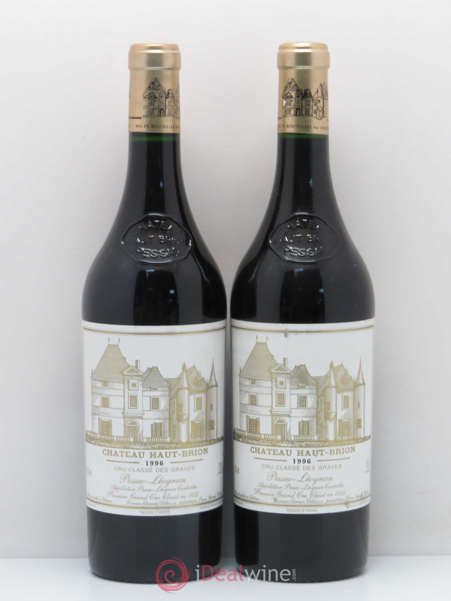 Château Haut Brion 1er Grand Cru Classé 1996 - Lot de 2 bouteilles - 0