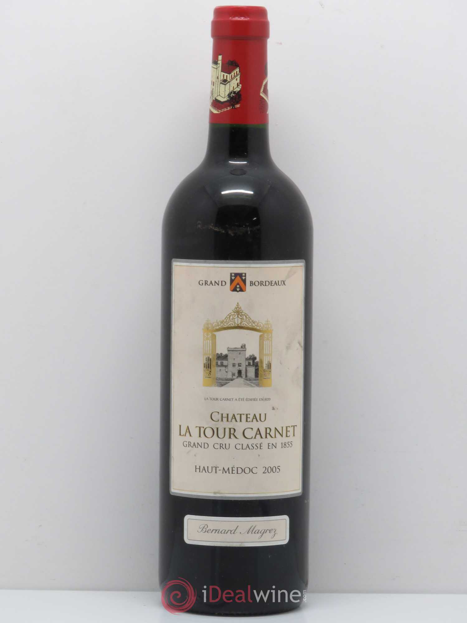 Château la Tour Carnet 4ème Grand Cru Classé 2005 - Lot de 1 bouteille - 0