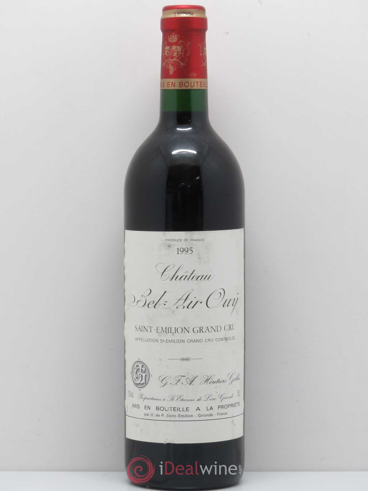 Saint-Émilion Château Bel Air Ouy 1995 - Posten von 1 Flasche - 0