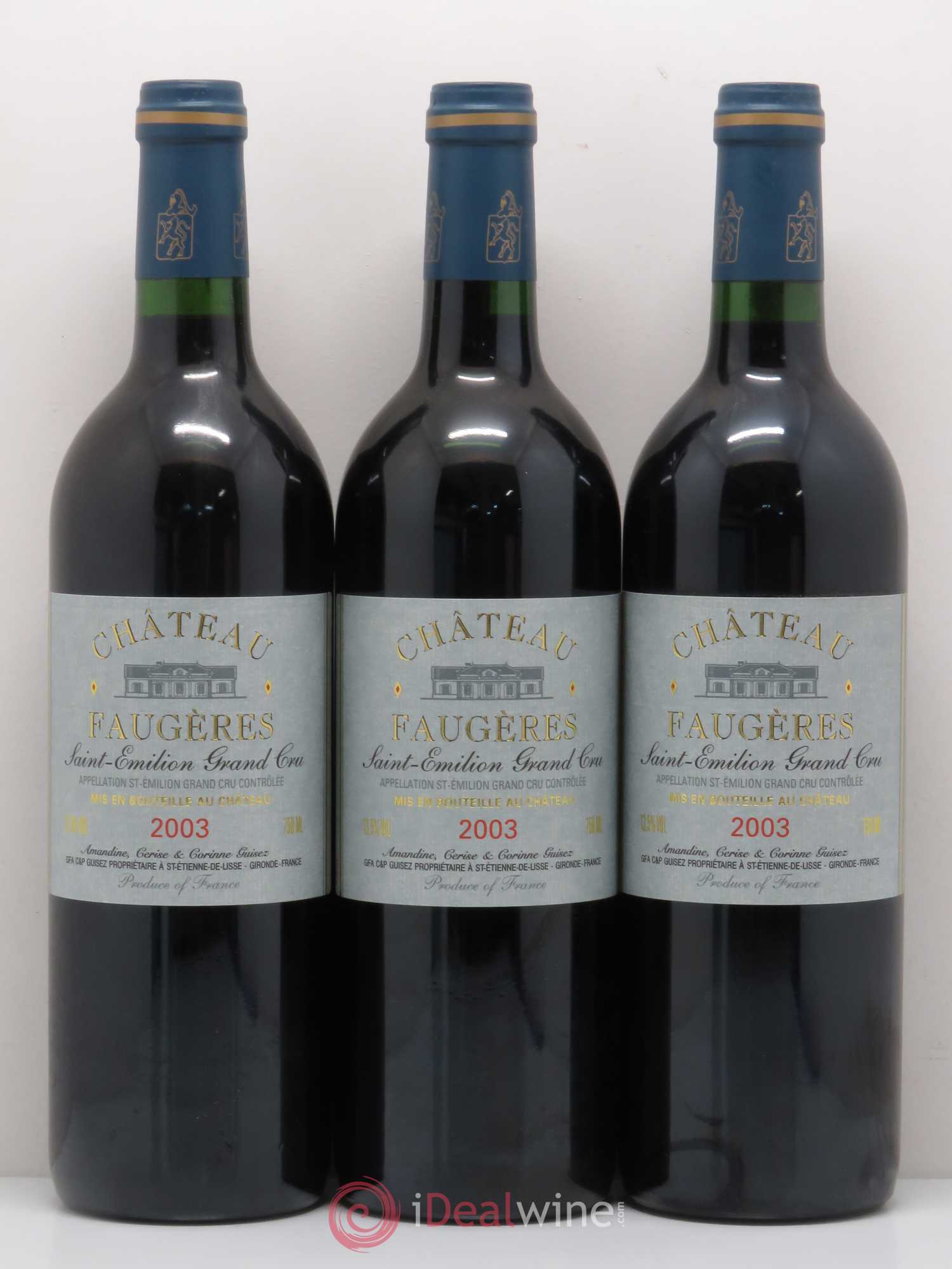 Château Faugères Grand Cru Classé 2003 - Lot de 12 bouteilles - 3