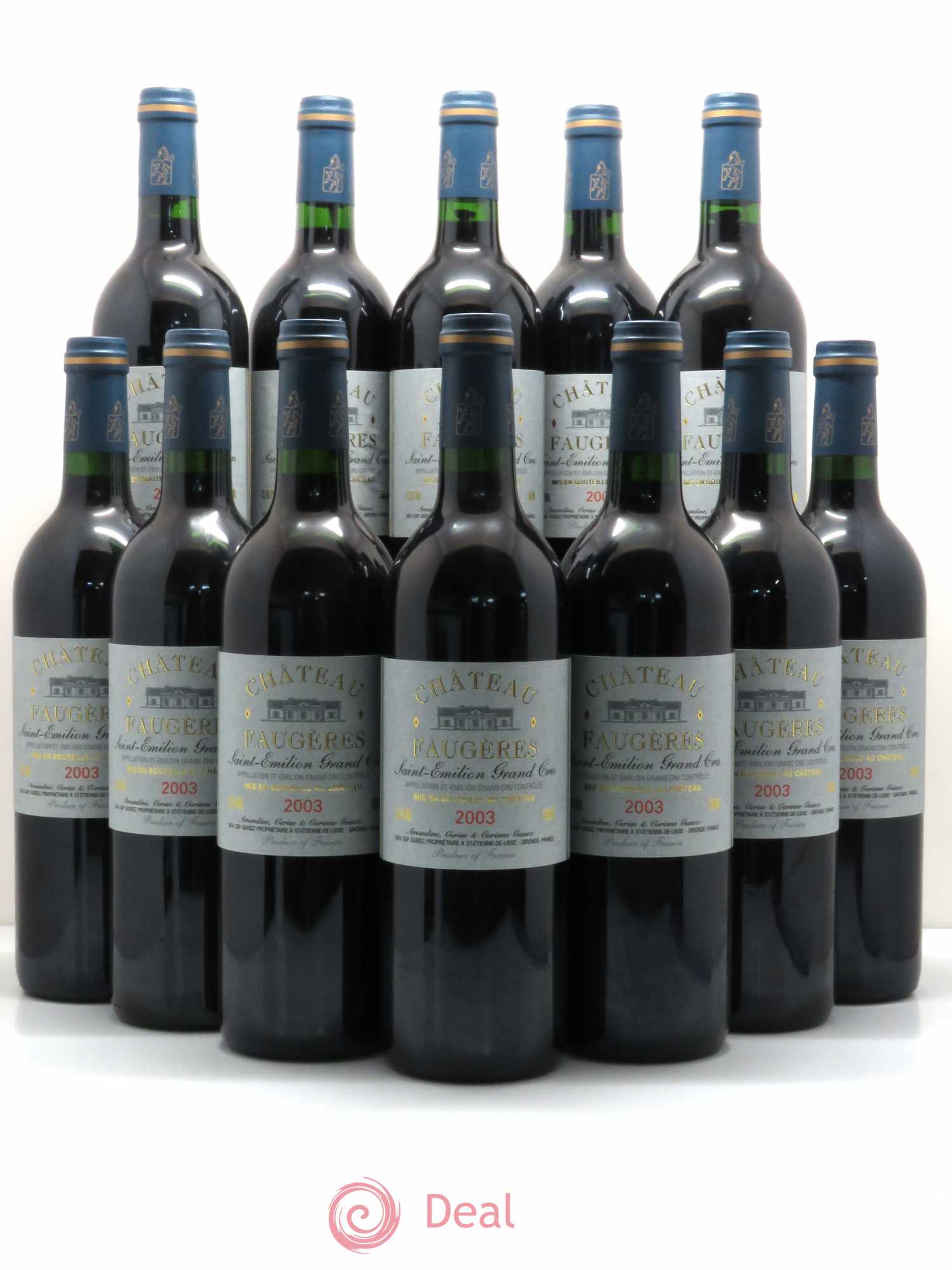 Château Faugères Grand Cru Classé 2003 - Lot de 12 bouteilles - 0