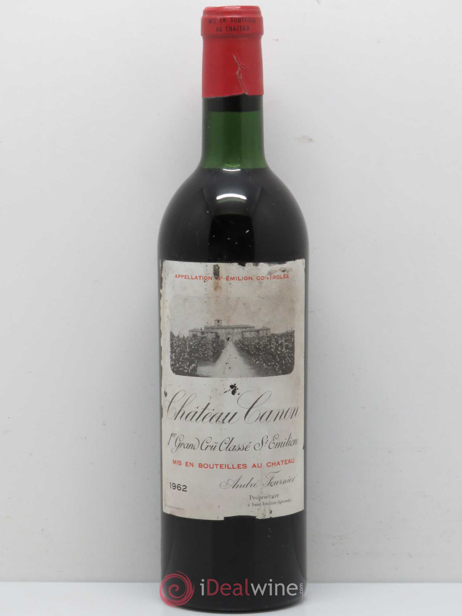 Château Canon 1er Grand Cru Classé B 1962 - Lot de 1 bouteille - 0