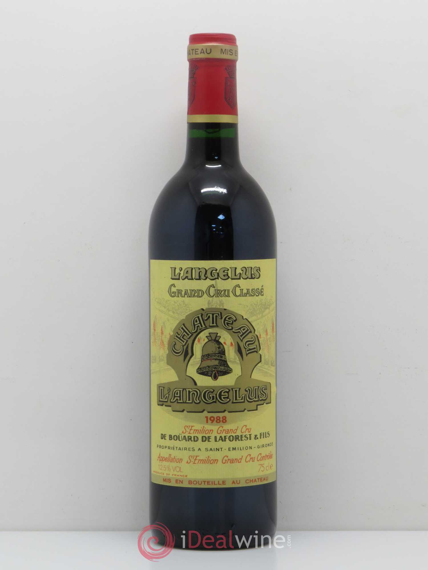 Château Angélus 1er Grand Cru Classé A 1988 - Lot de 1 bouteille - 0