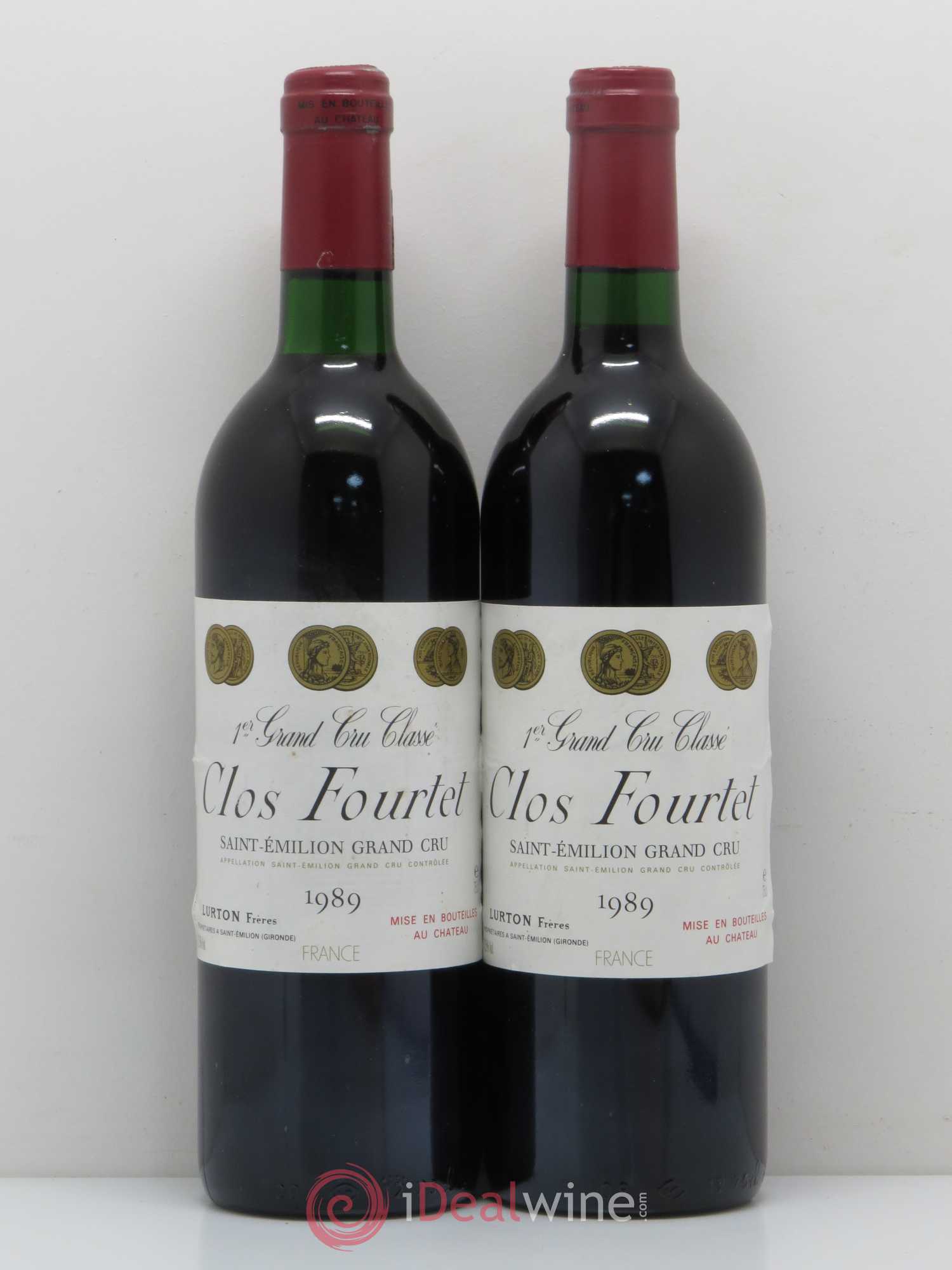 Clos Fourtet 1er Grand Cru Classé B 1989 - Lot de 2 bouteilles - 0
